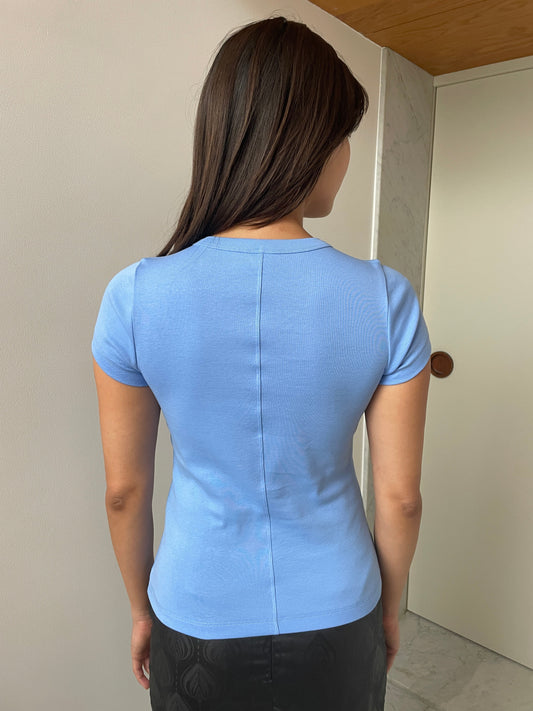 Car Baby Tee, Baby Blue FLORE FLORE