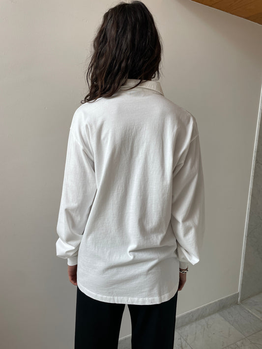 Lauren Collared Shirt, White GIL RODRIGUEZ