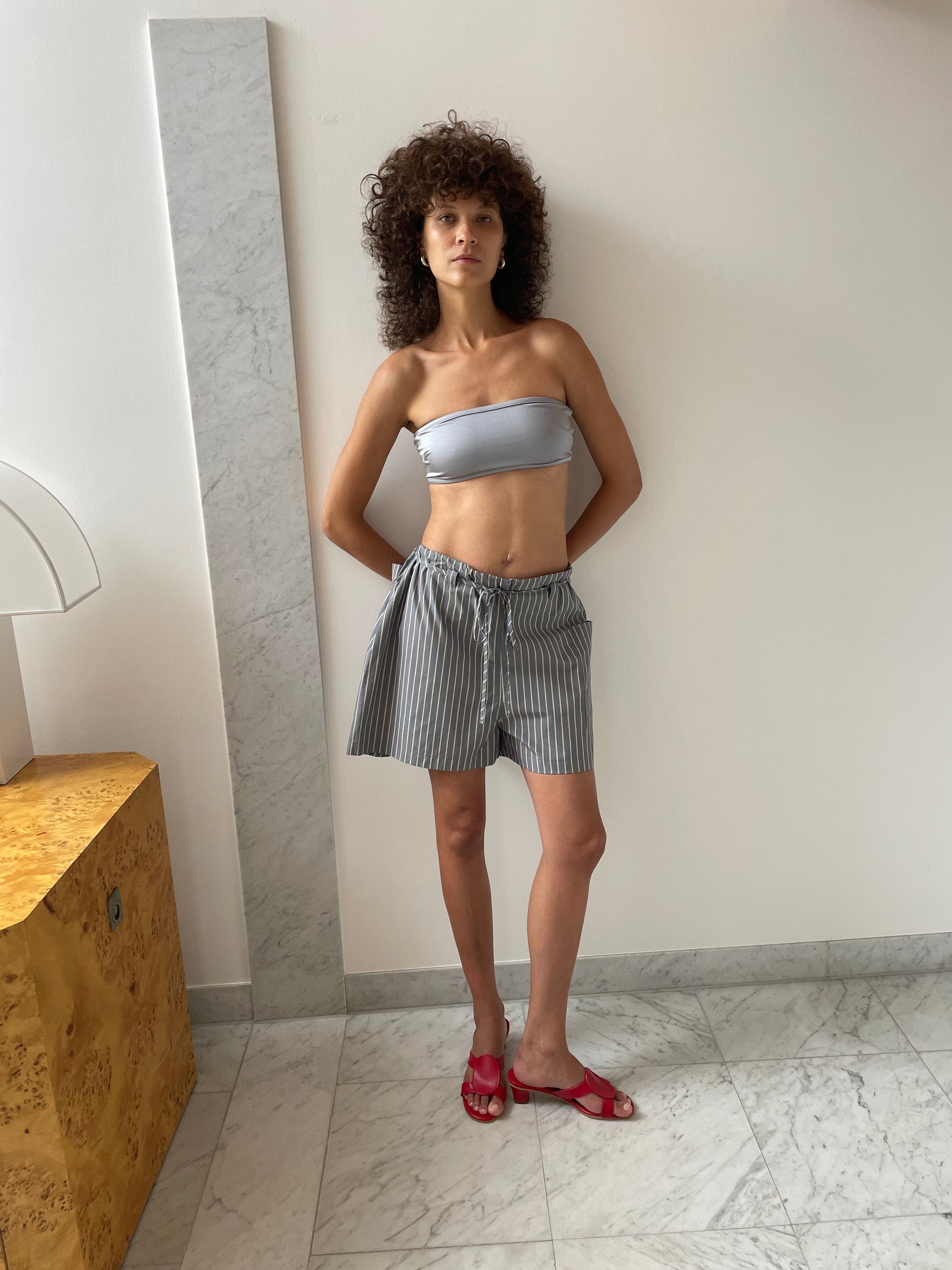 Pecorino Top, Silver NU SWIM
