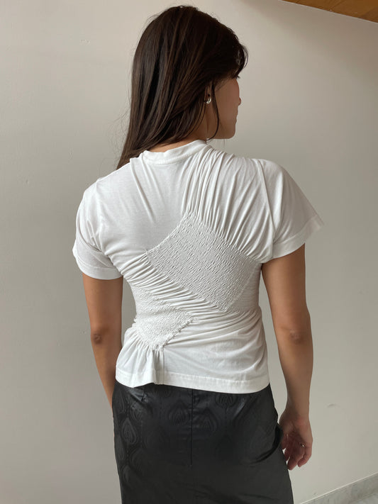 T-Shirt SYY Twist, White SUPER YAYA