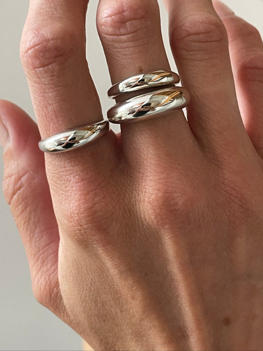 Stacking Rings (Set of Three), Silver SOPHIE BUHAI