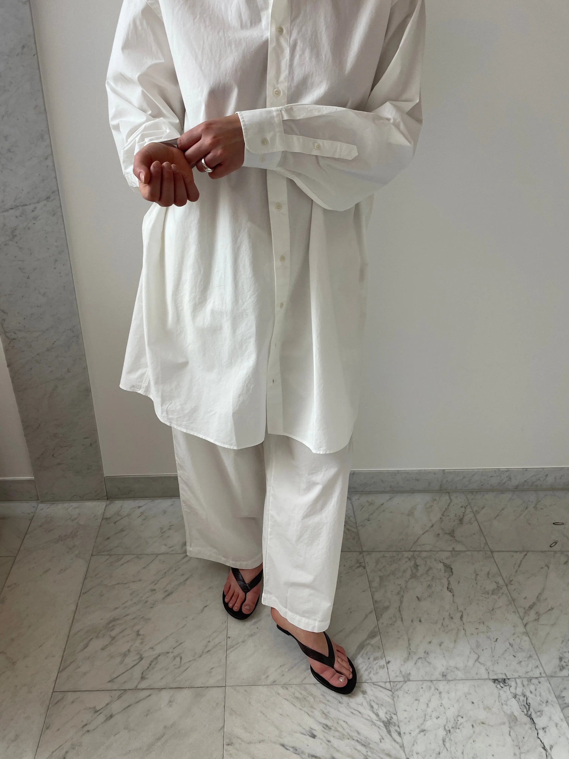 Claude Shirt Dress, Undyed BASERANGE