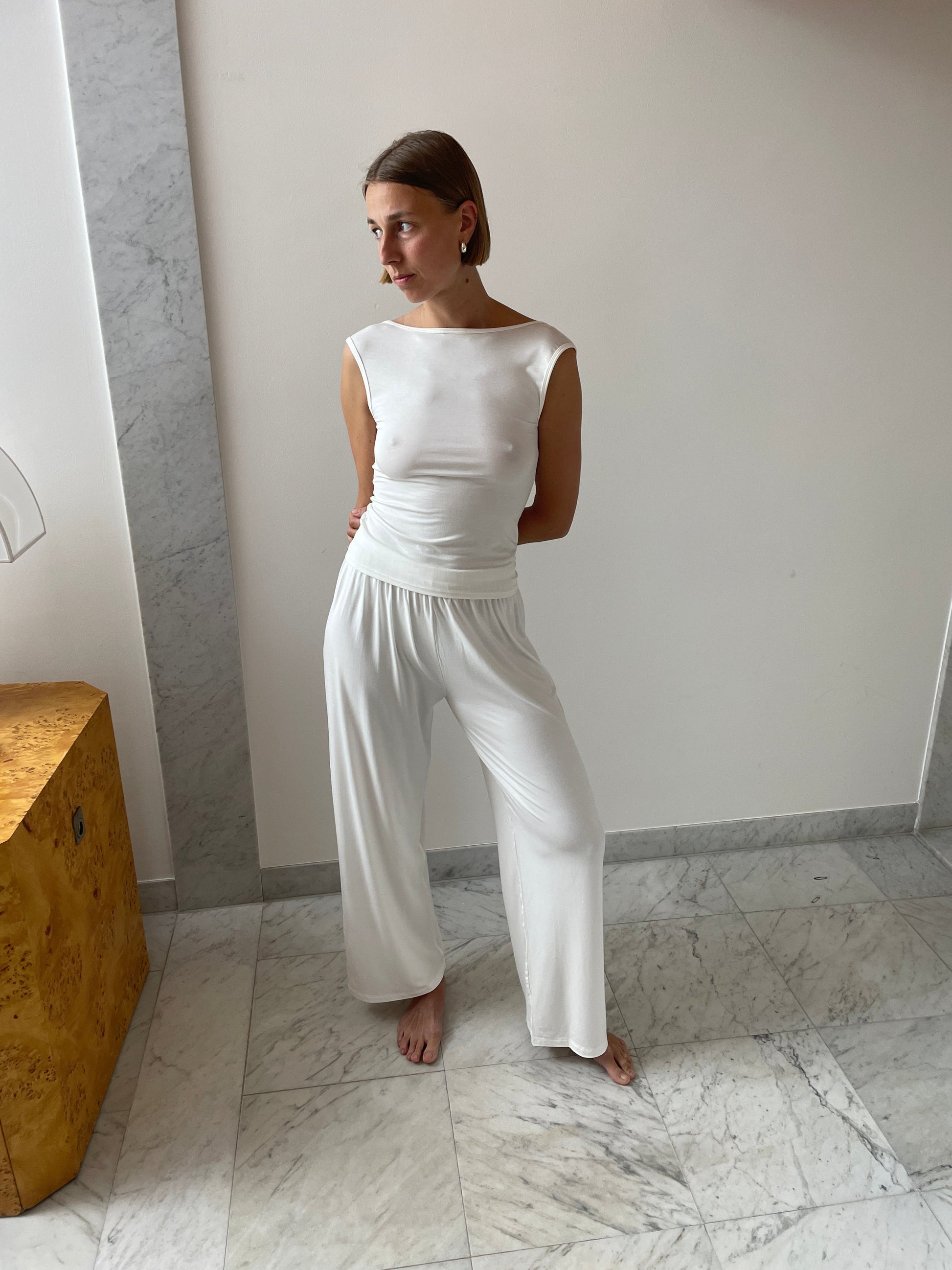 Recline Bateau Sleeveless, Natural KYE INTIMATES