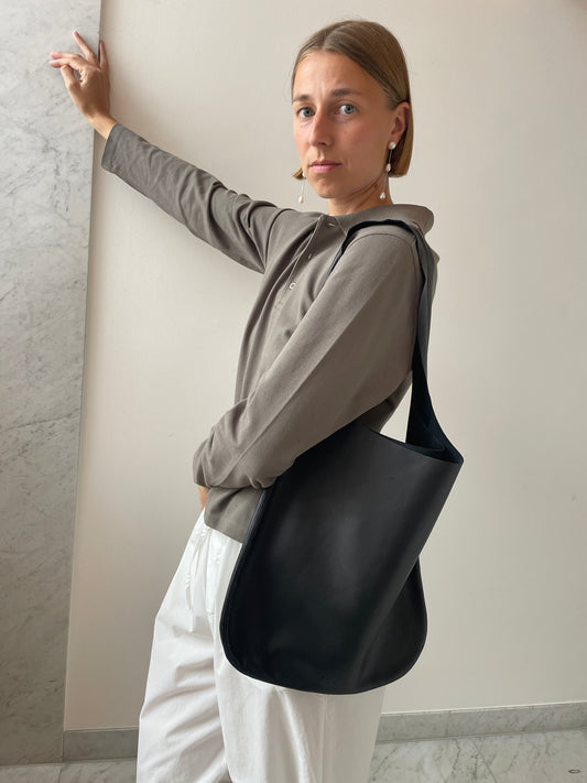 Leather Tote, Black PIEN STUDIOS