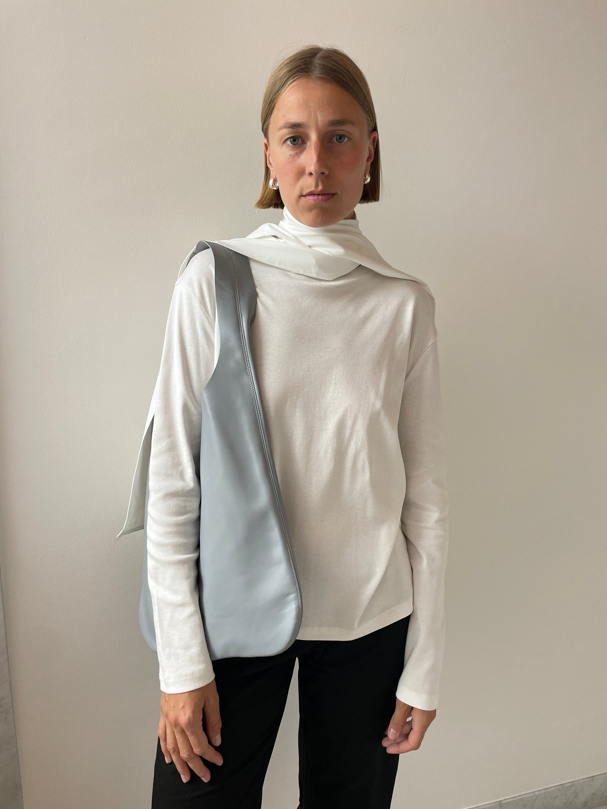 Stretch Scarf, White PIEN STUDIOS