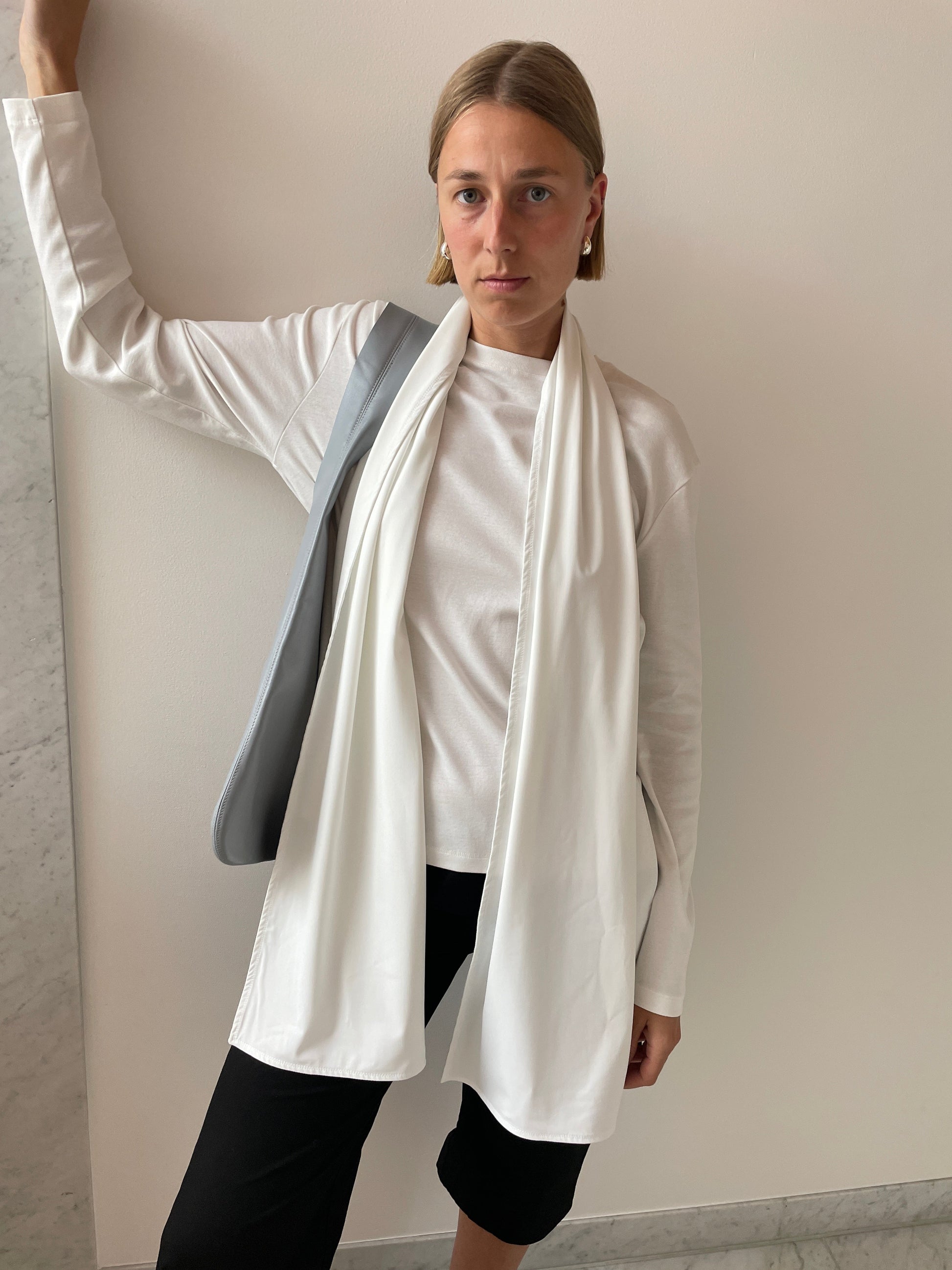 Stretch Scarf, White PIEN STUDIOS