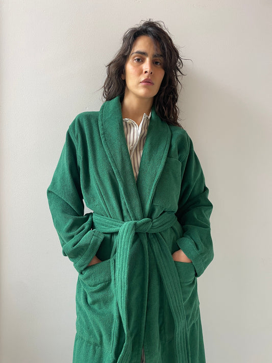 Classic Bathrobe, Teal Green TEKLA
