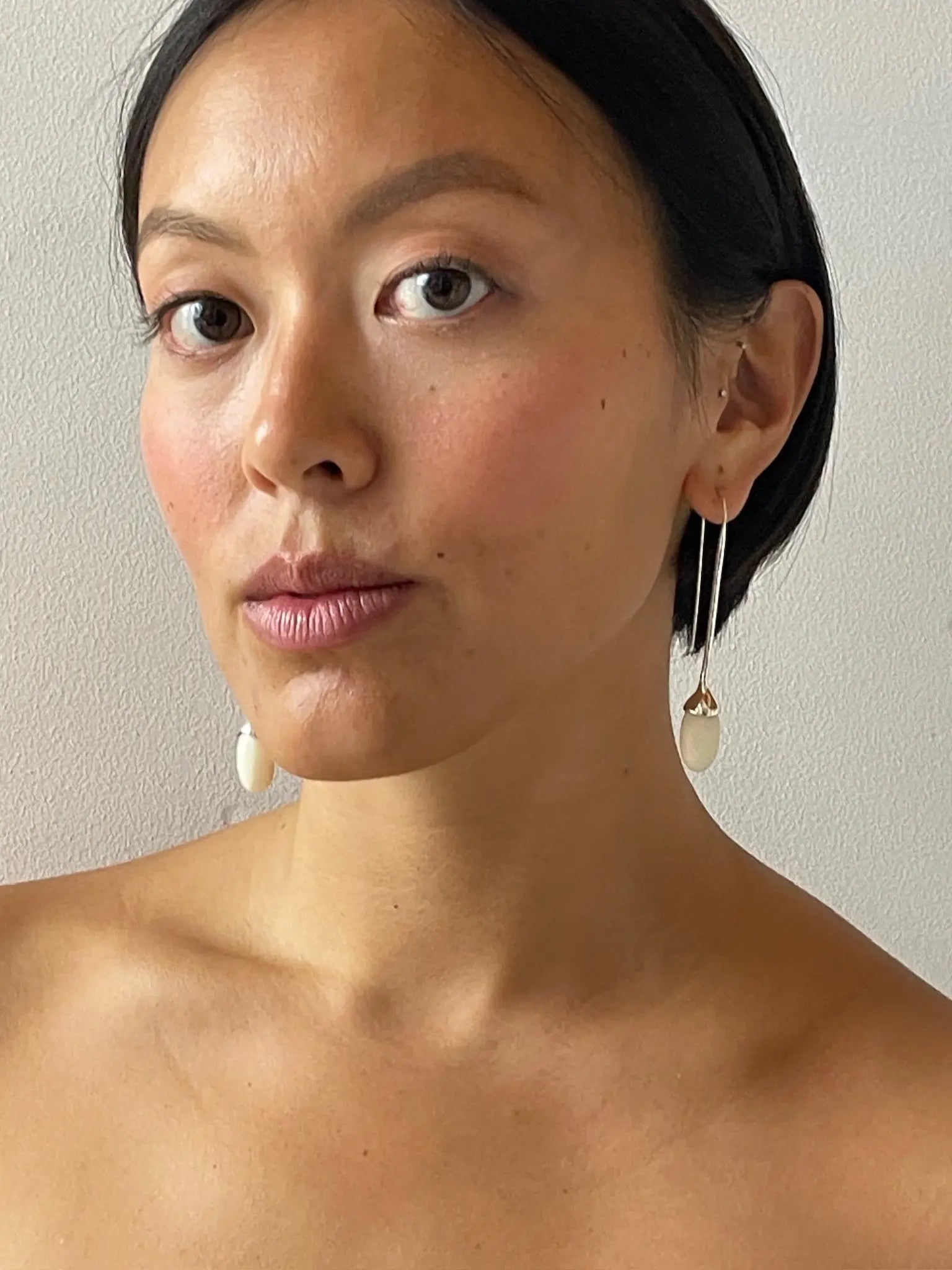 Long Dripping Stone Earrings, Vegetable Ivory SOPHIE BUHAI