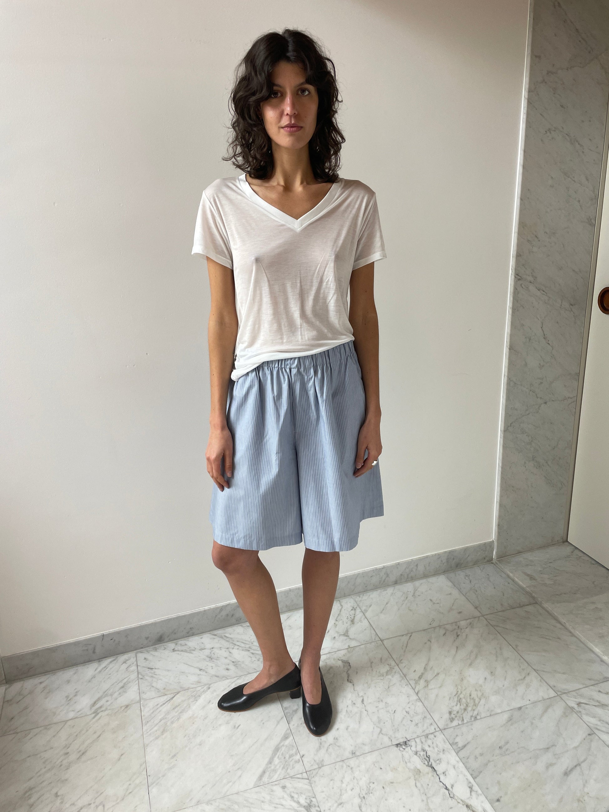 Claude Shorts, Blue Stripe BASERANGE