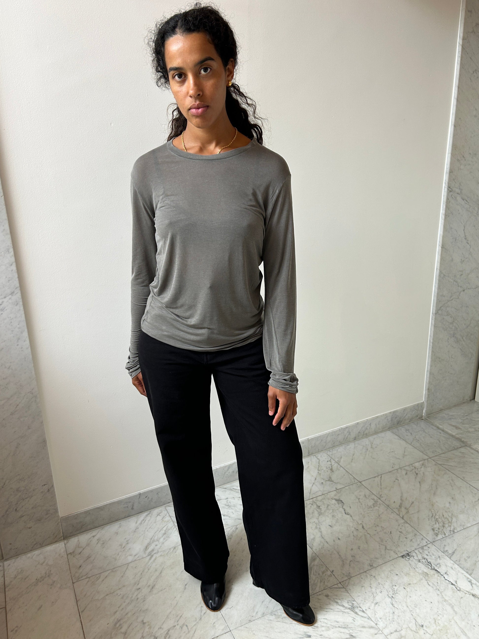 Long Sleeve Tee, Undyed BASERANGE