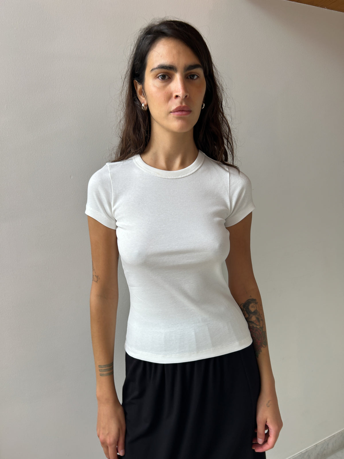 Car Baby Tee, White