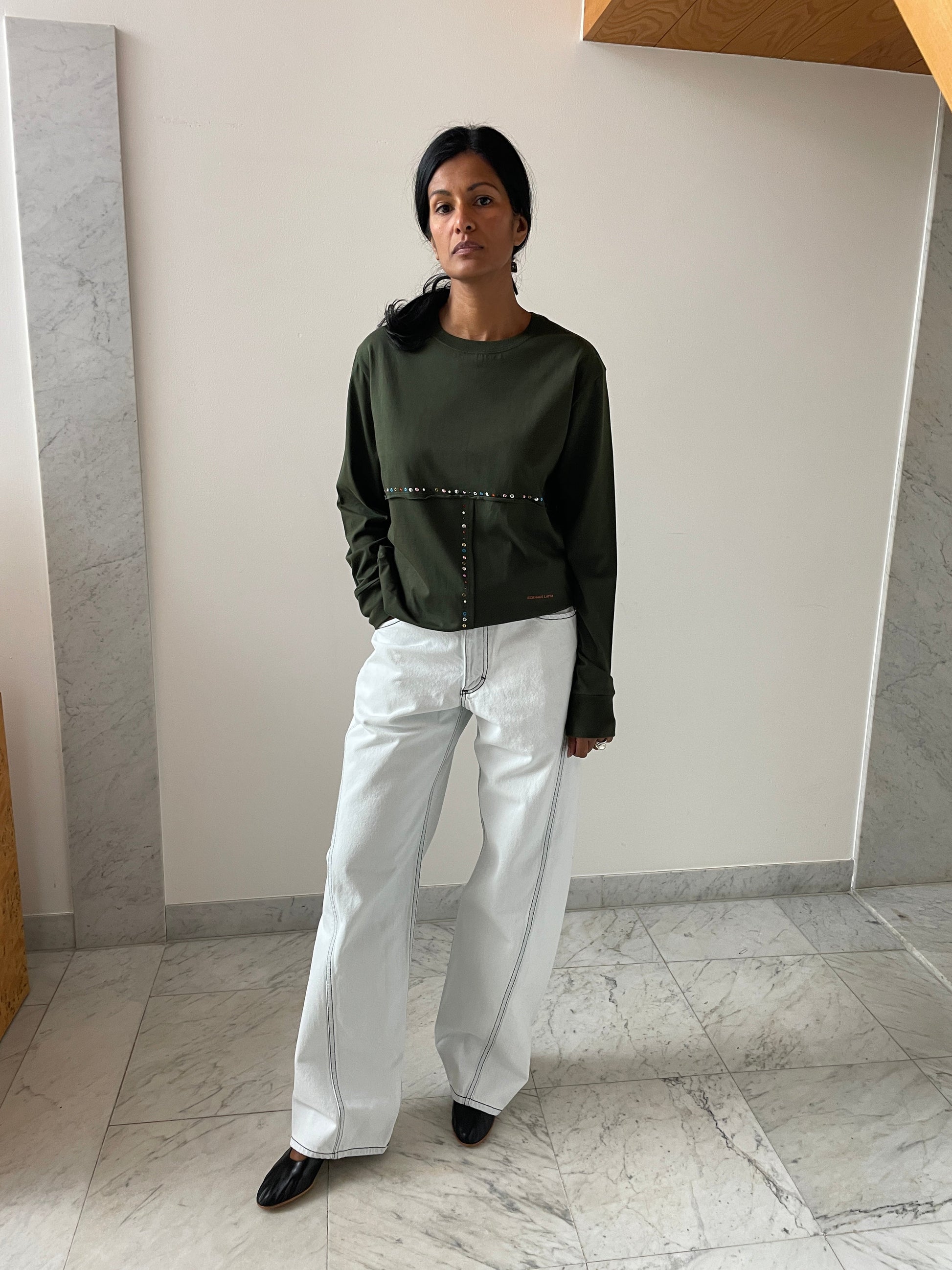 Bend Jean, Chalk ECKHAUS LATTA