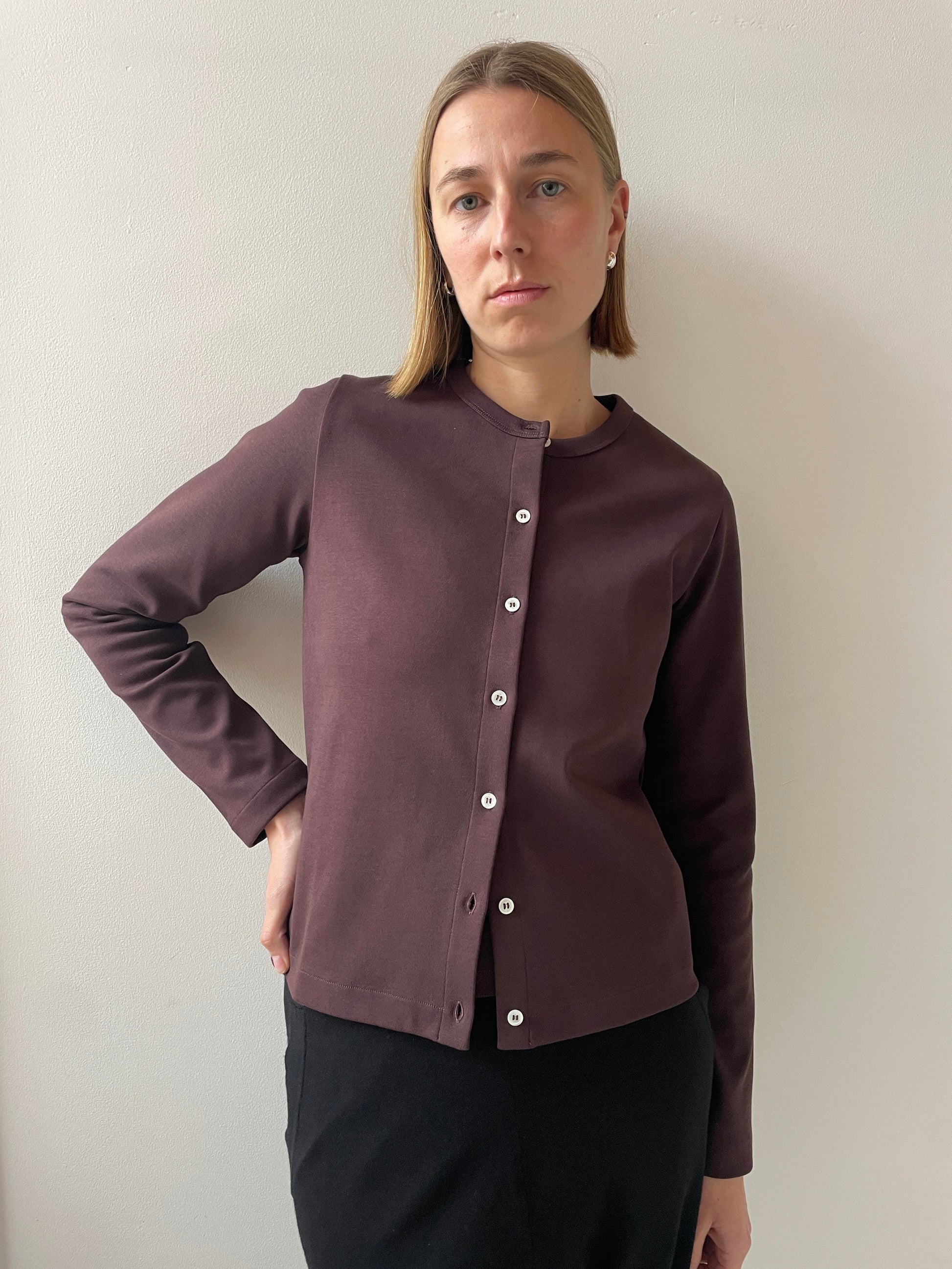 Poppy Cardigan, Choco Plum FLORE FLORE