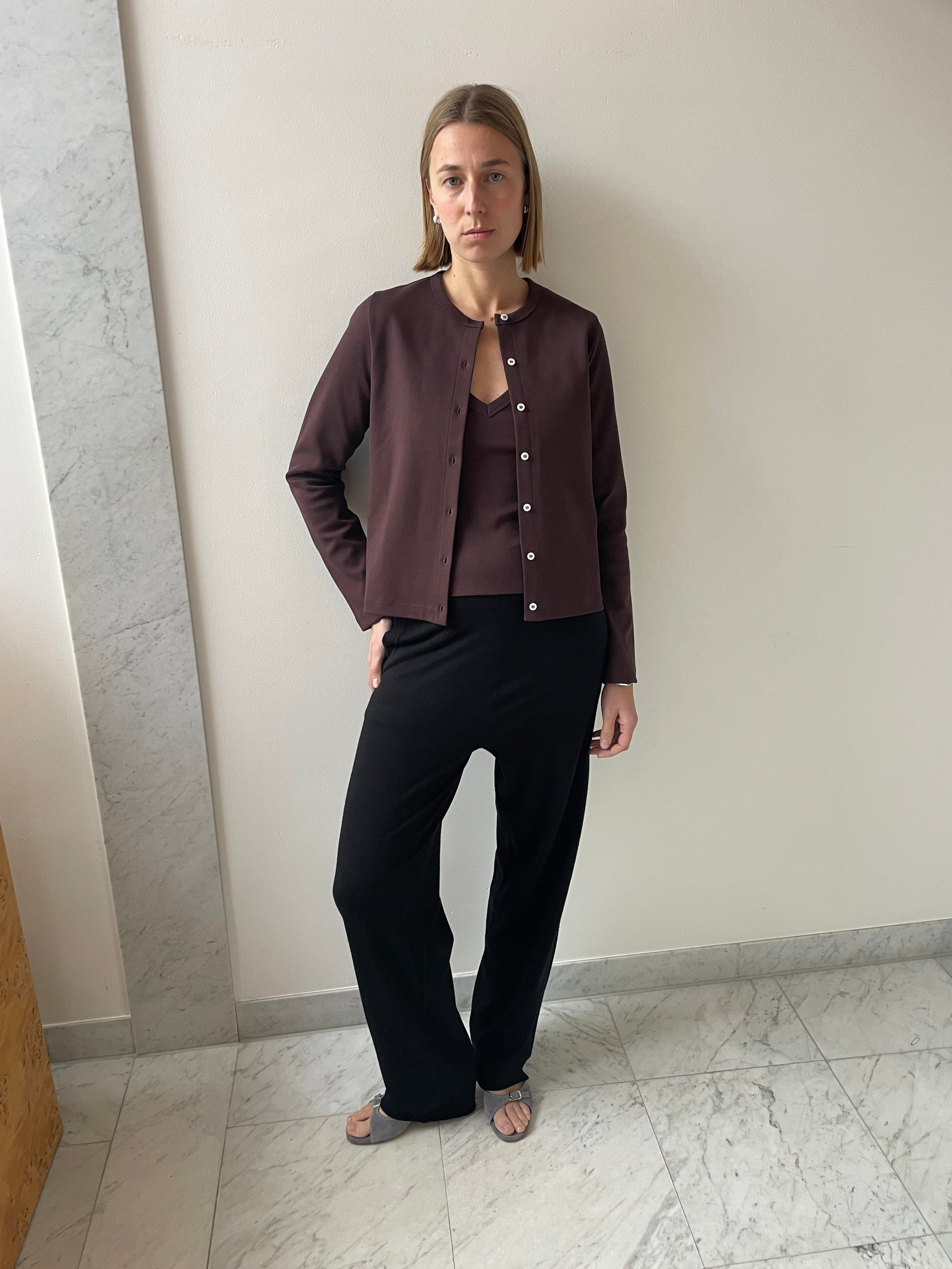 Poppy Cardigan, Choco Plum FLORE FLORE