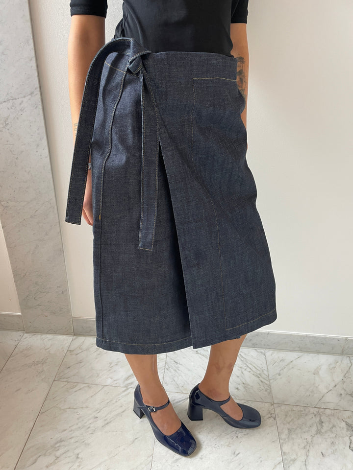 Bonne Skirt, Raw Selvedge Denim Bonne Suits