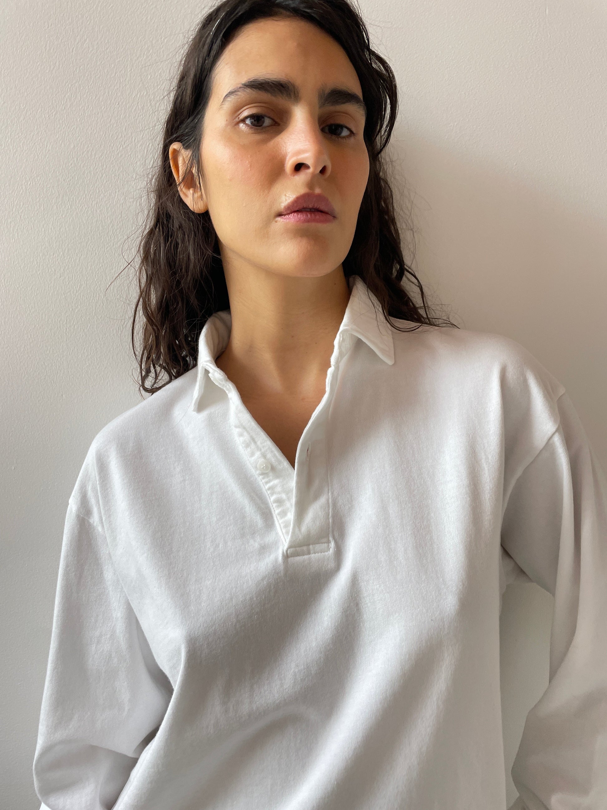 Lauren Collared Shirt, White GIL RODRIGUEZ