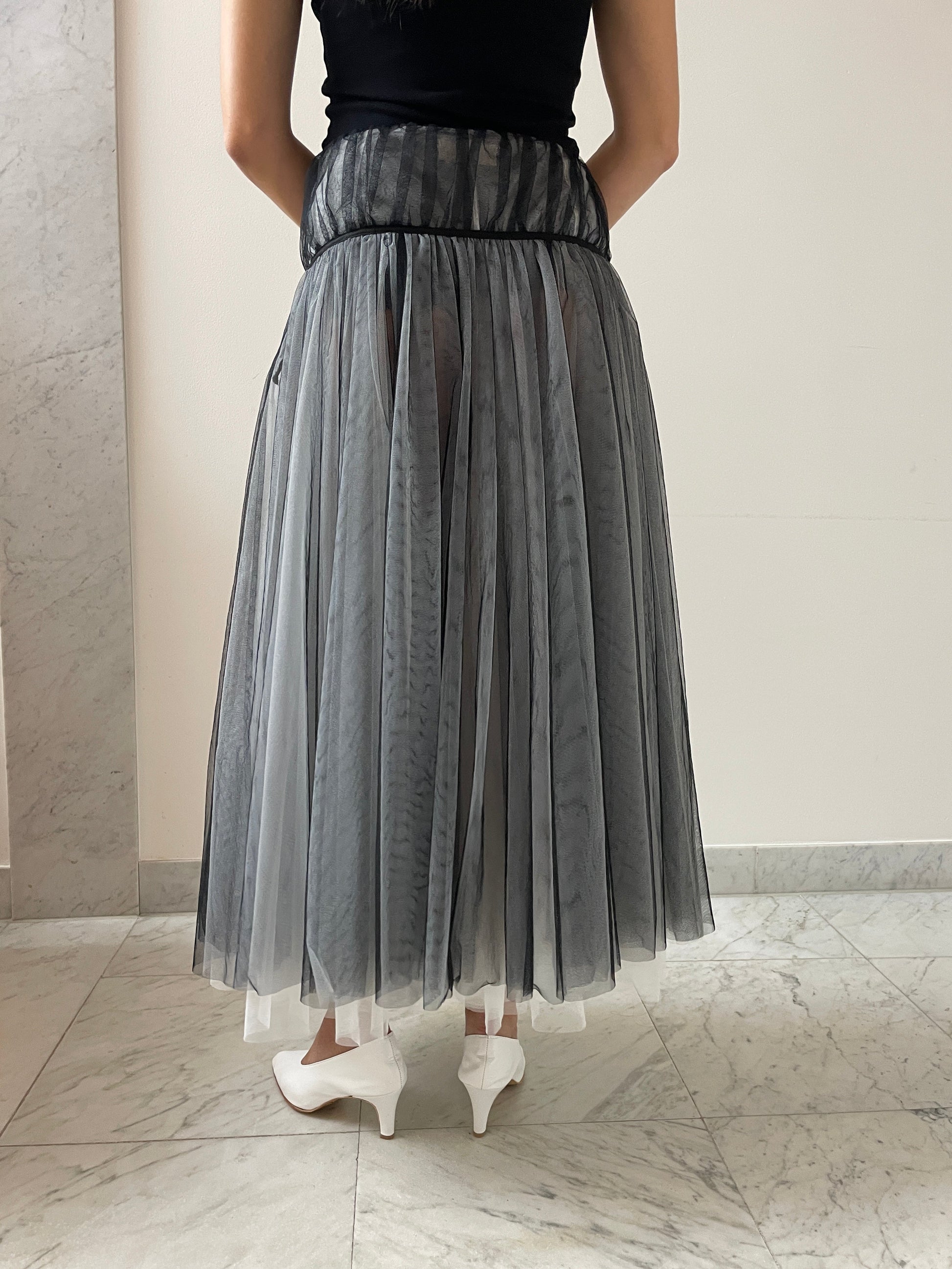 Downtown Tulle Skirt, Black & White Renaissance Renaissance