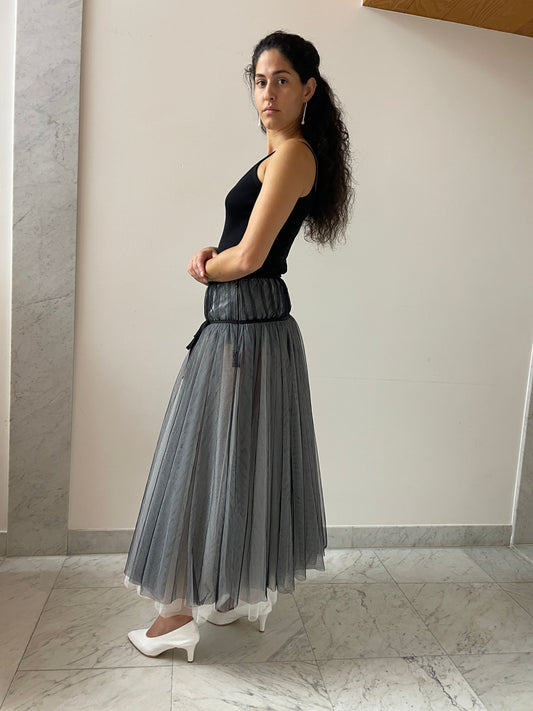 Downtown Tulle Skirt, Black & White Renaissance Renaissance