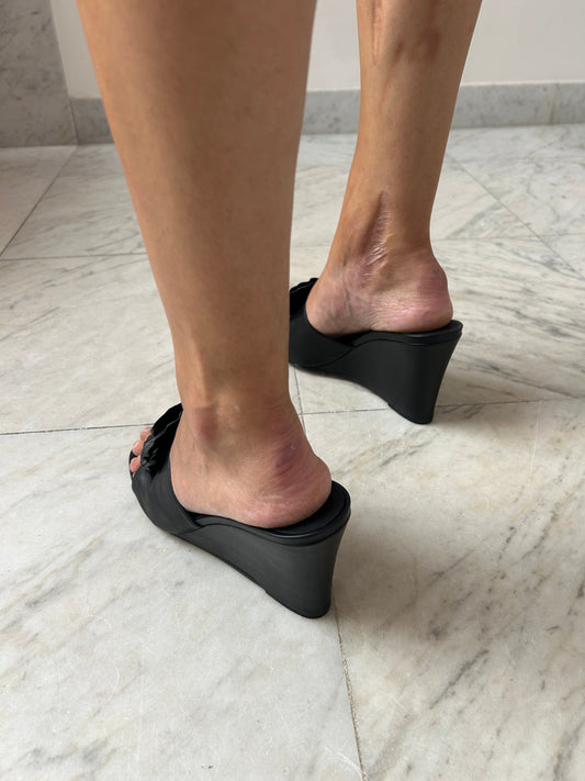 Flor Wedge, Black Calf MARYAM NASSIR ZADEH