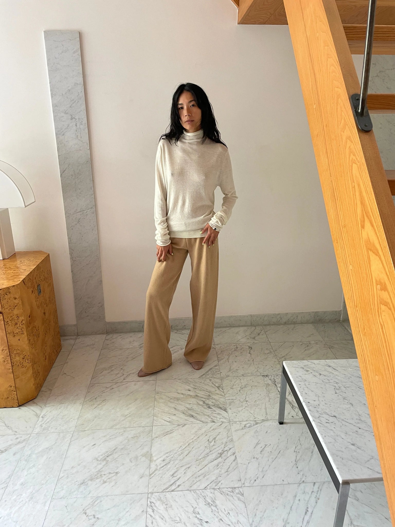 Trousers, Camel EXTREME CASHMERE