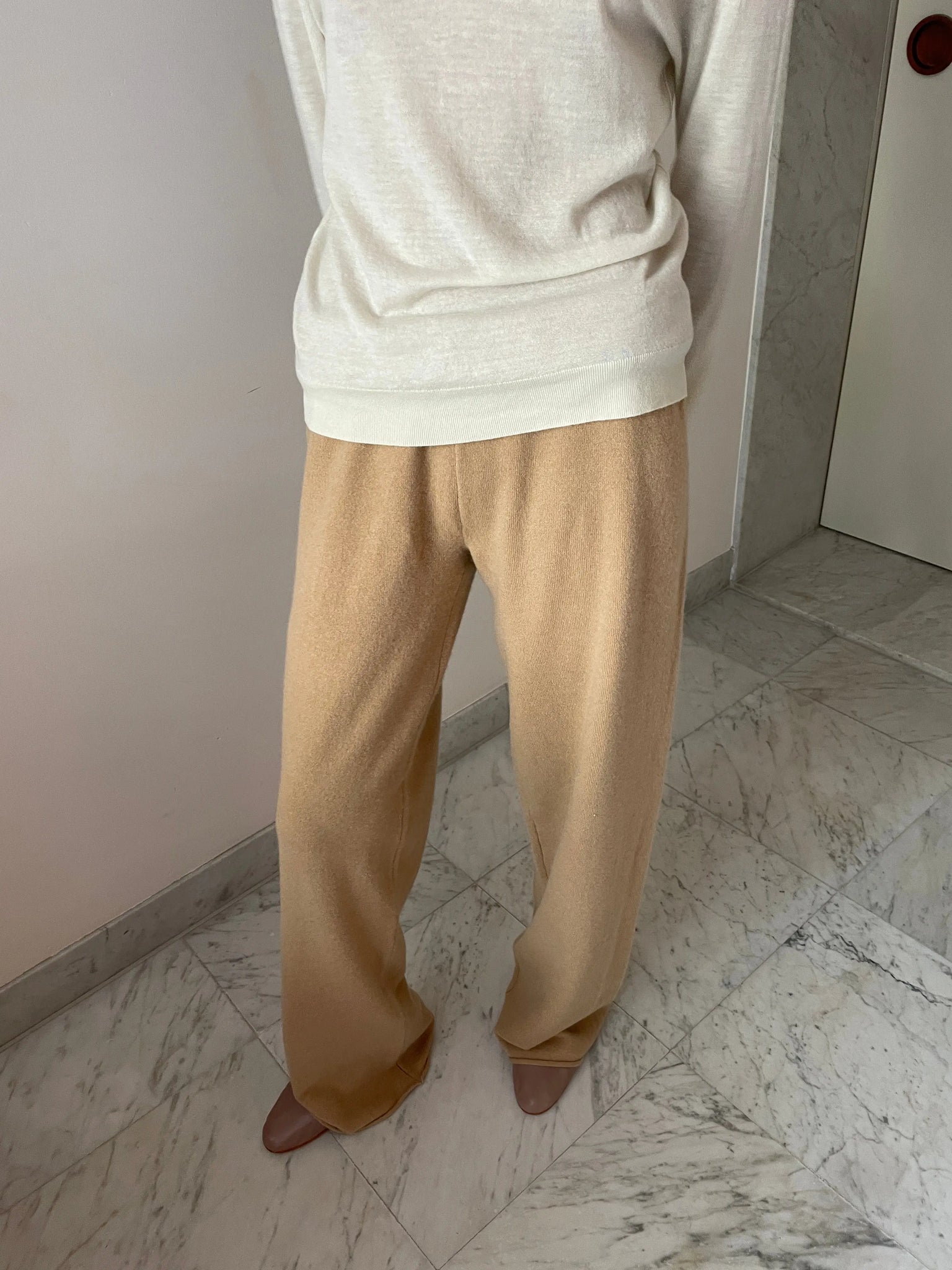 Trousers, Camel EXTREME CASHMERE