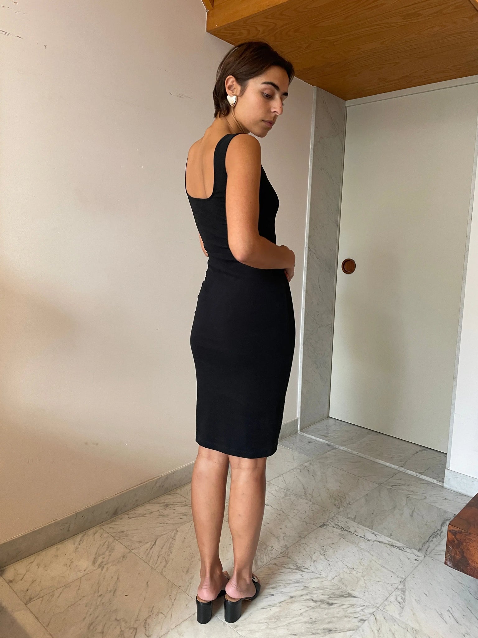 Nur Midi Dress, Black FLORE FLORE