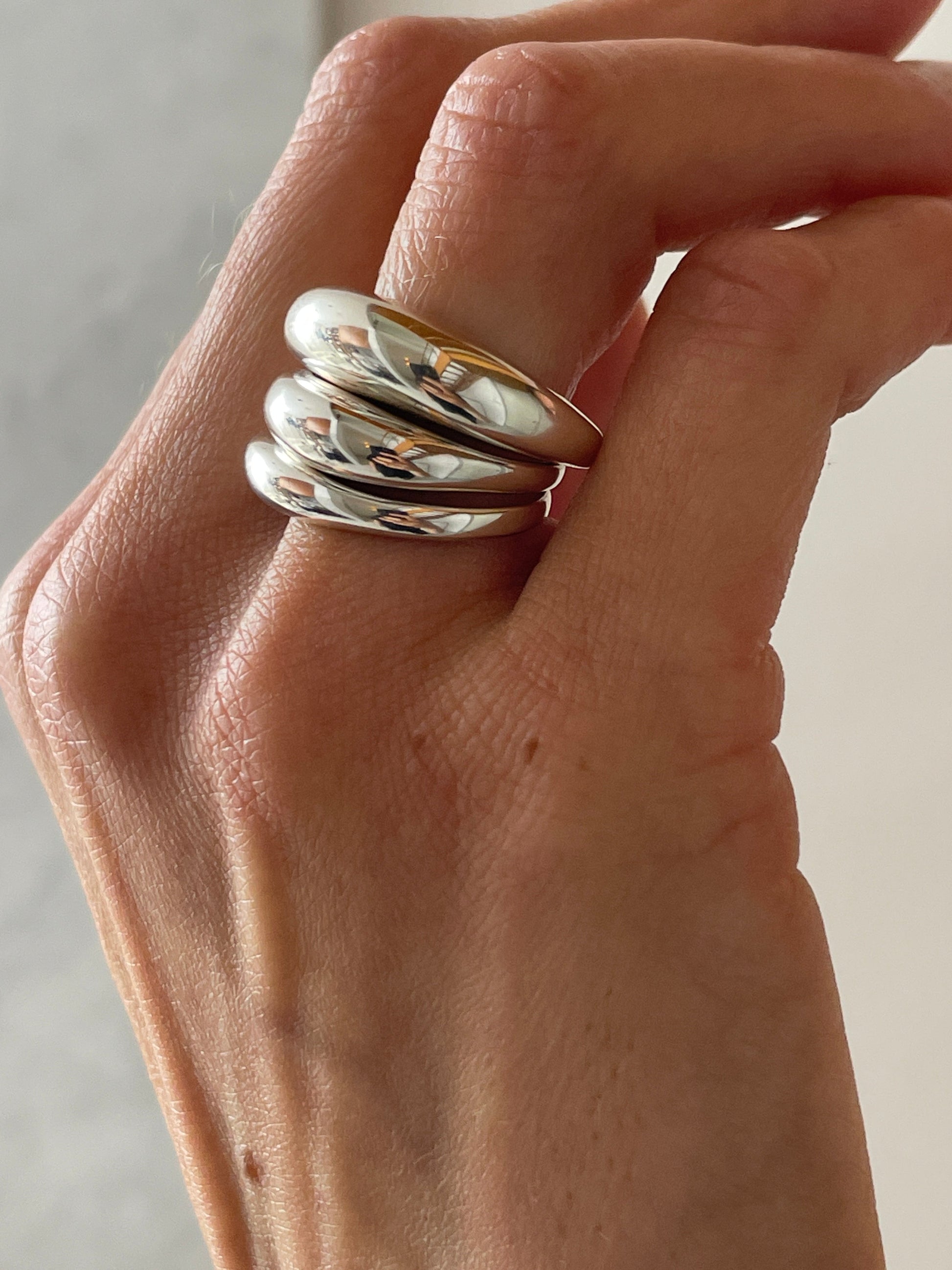 Stacking Rings (Set of Three), Silver SOPHIE BUHAI