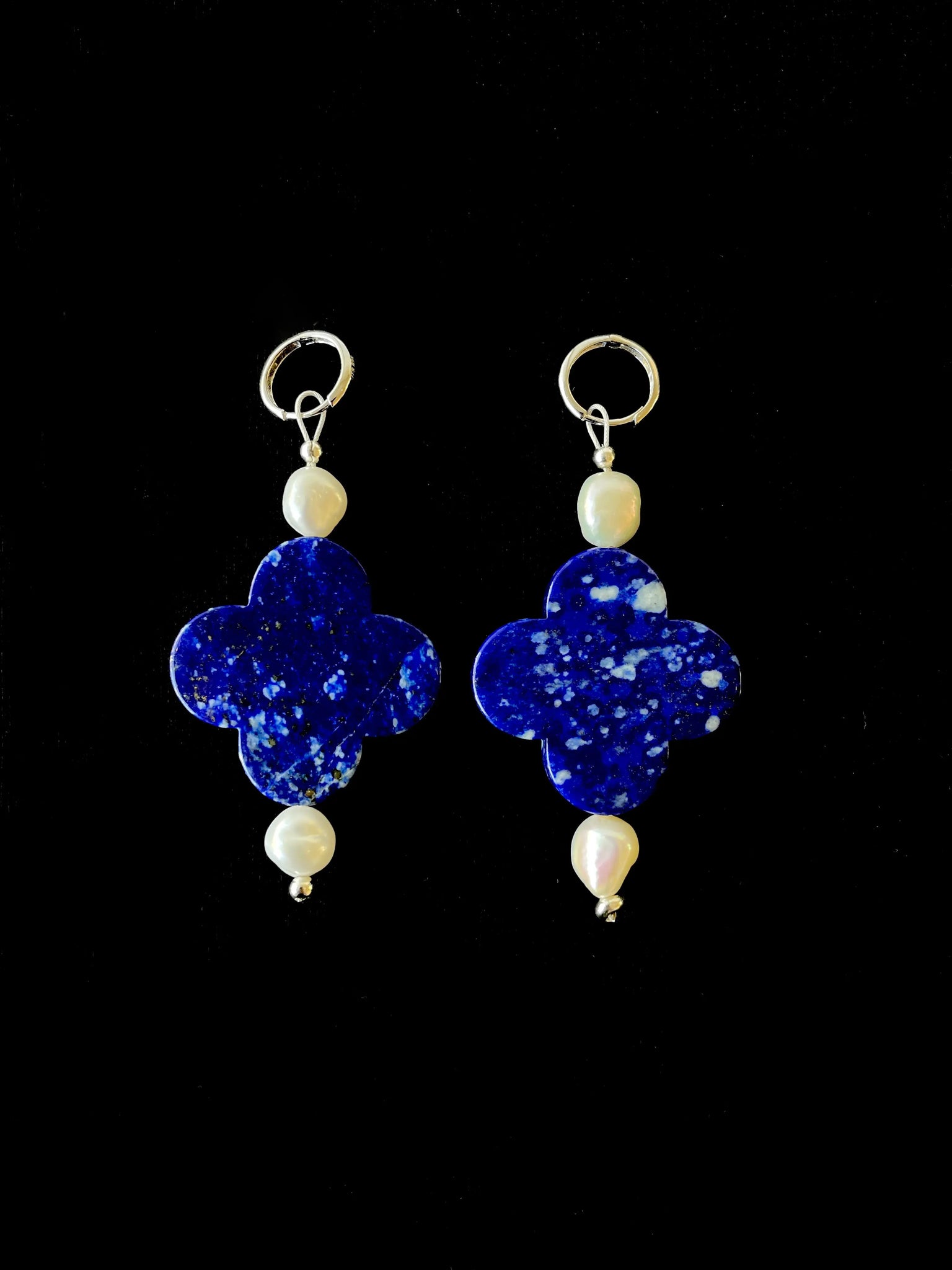 Let there be Light Earrings, Blue Lapis SANTANGELO