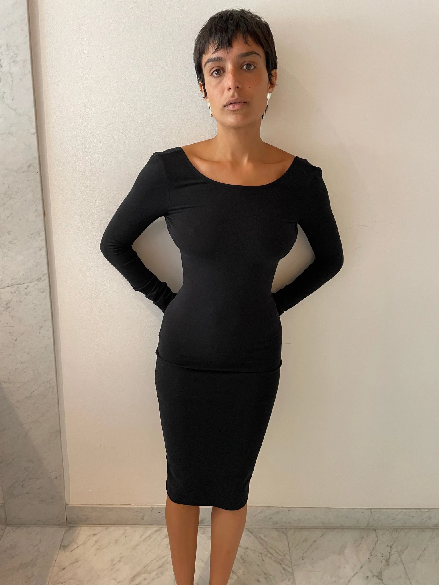 Yara Midi Dress, Black FLORE FLORE