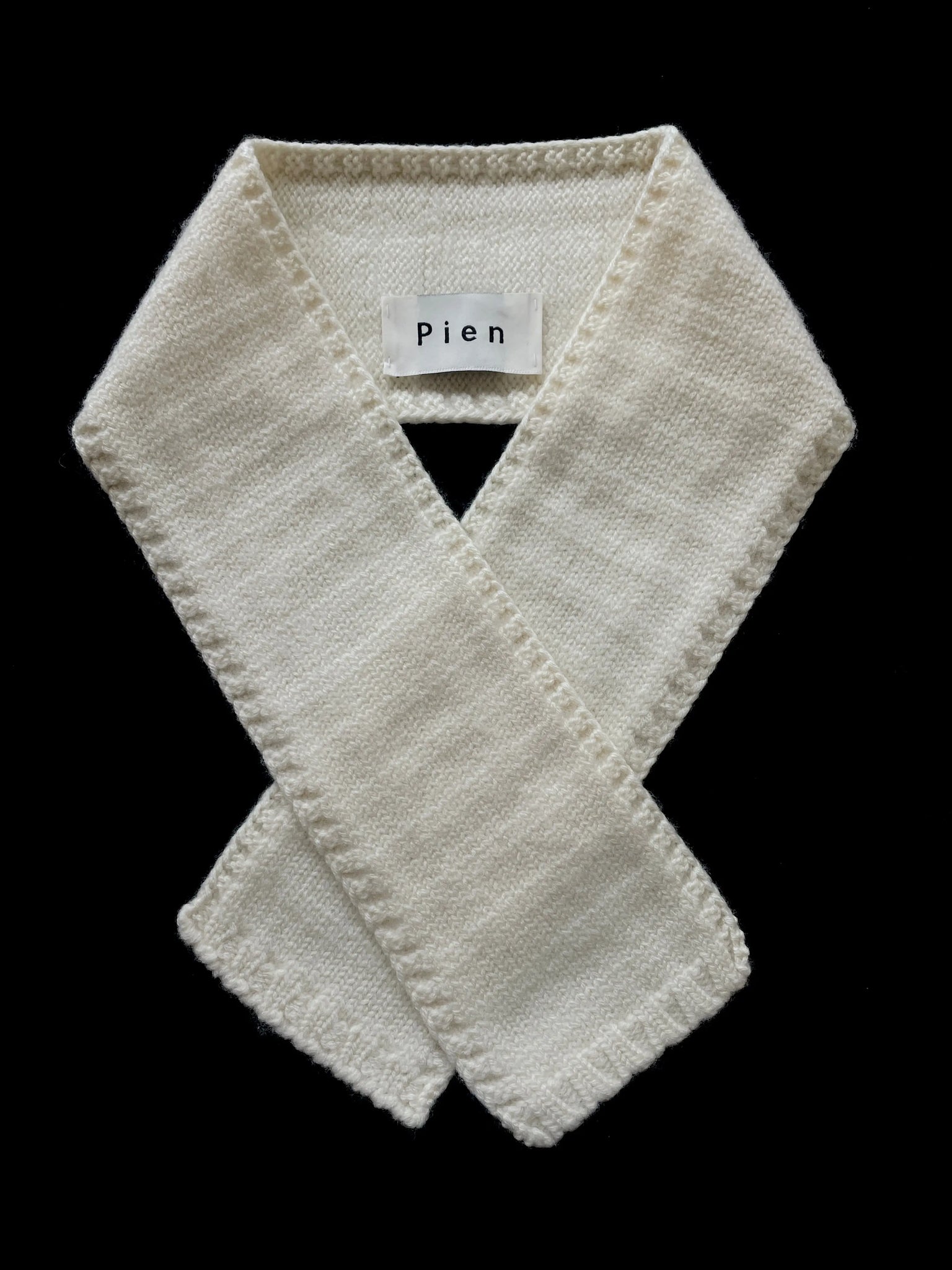 Scarf Boiled Wool, Off White PIEN STUDIOS