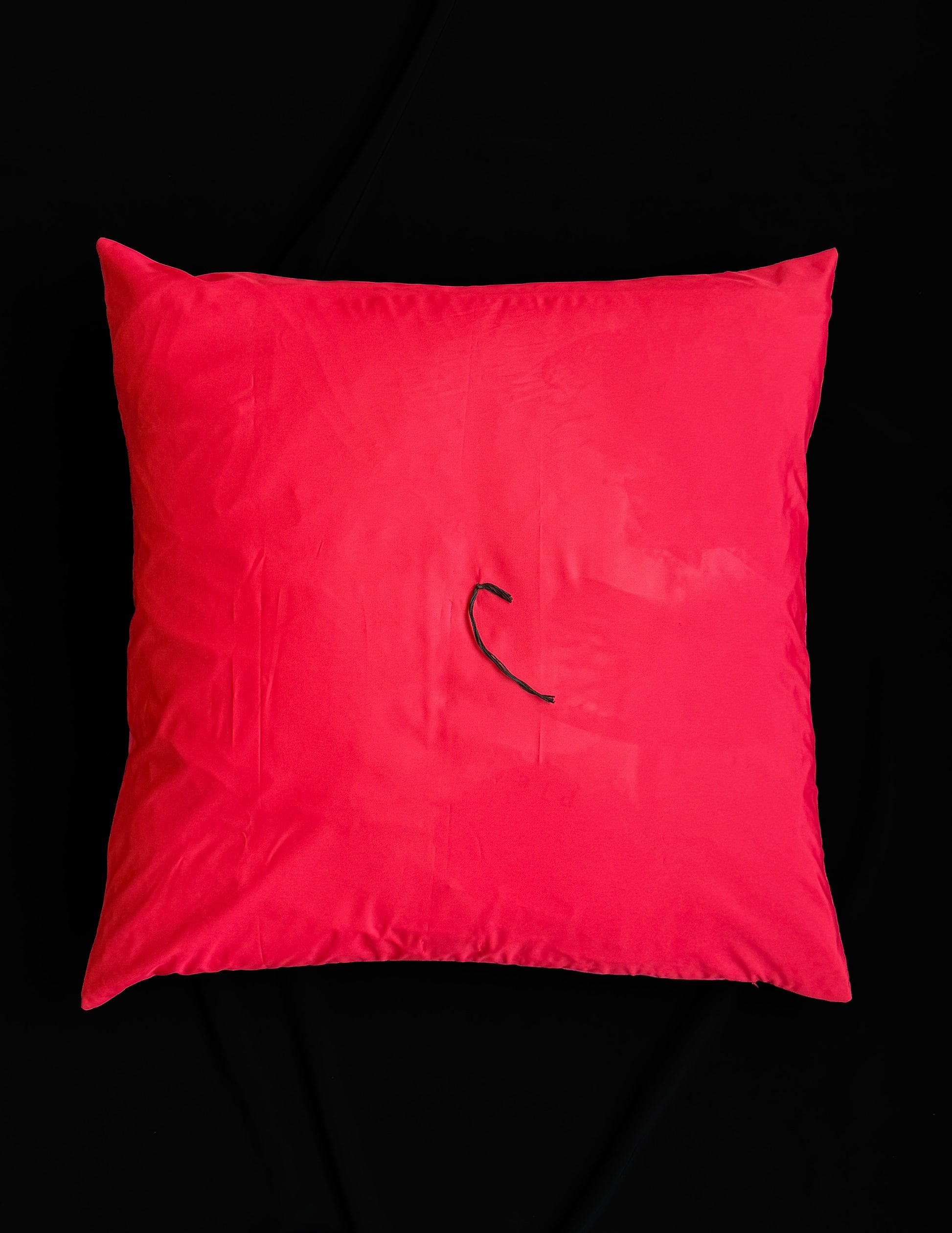 Square Pillow, Red and Pink PIEN STUDIOS