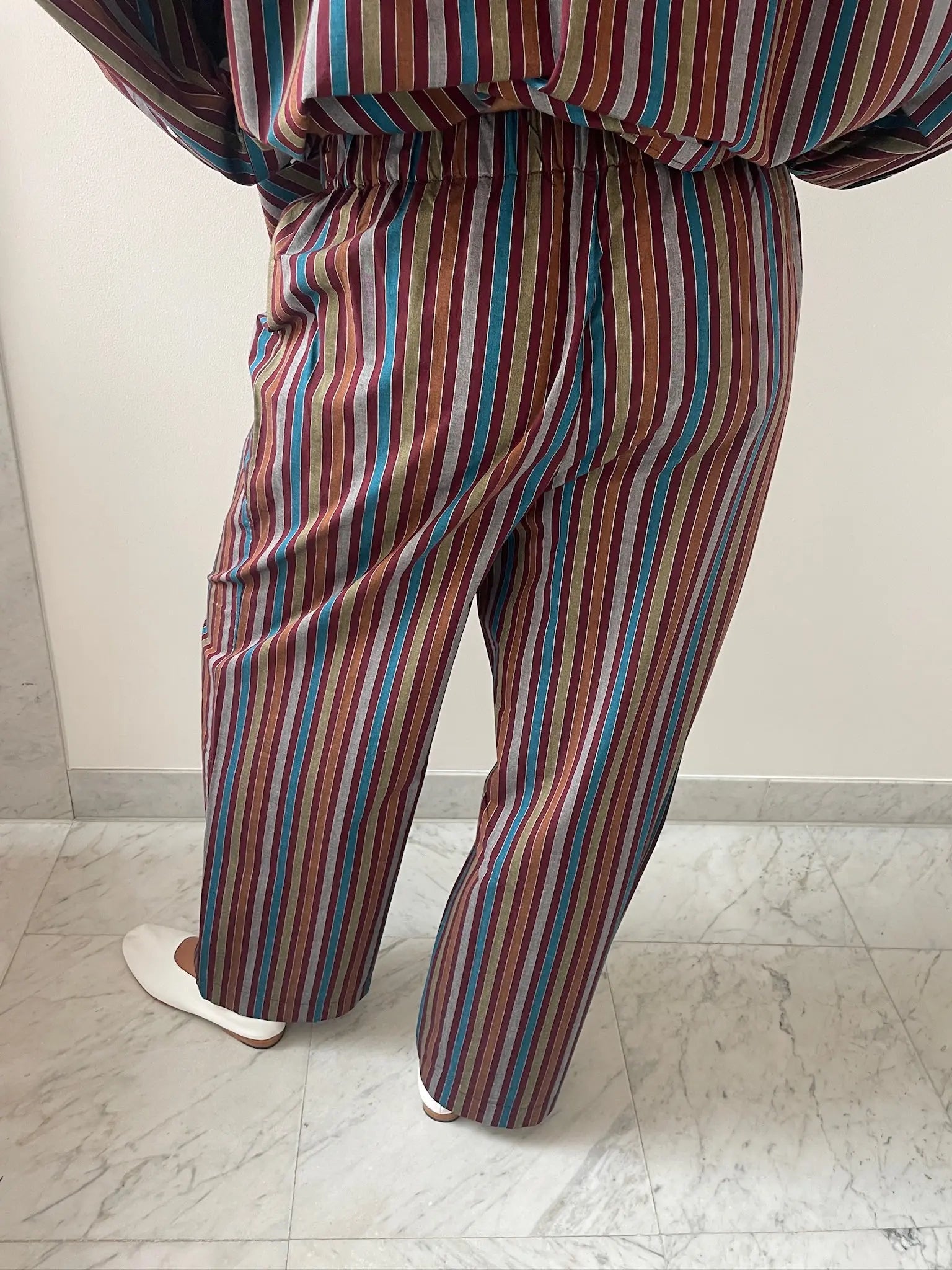 Ole Pants, Maroon Multi Stripe BASERANGE