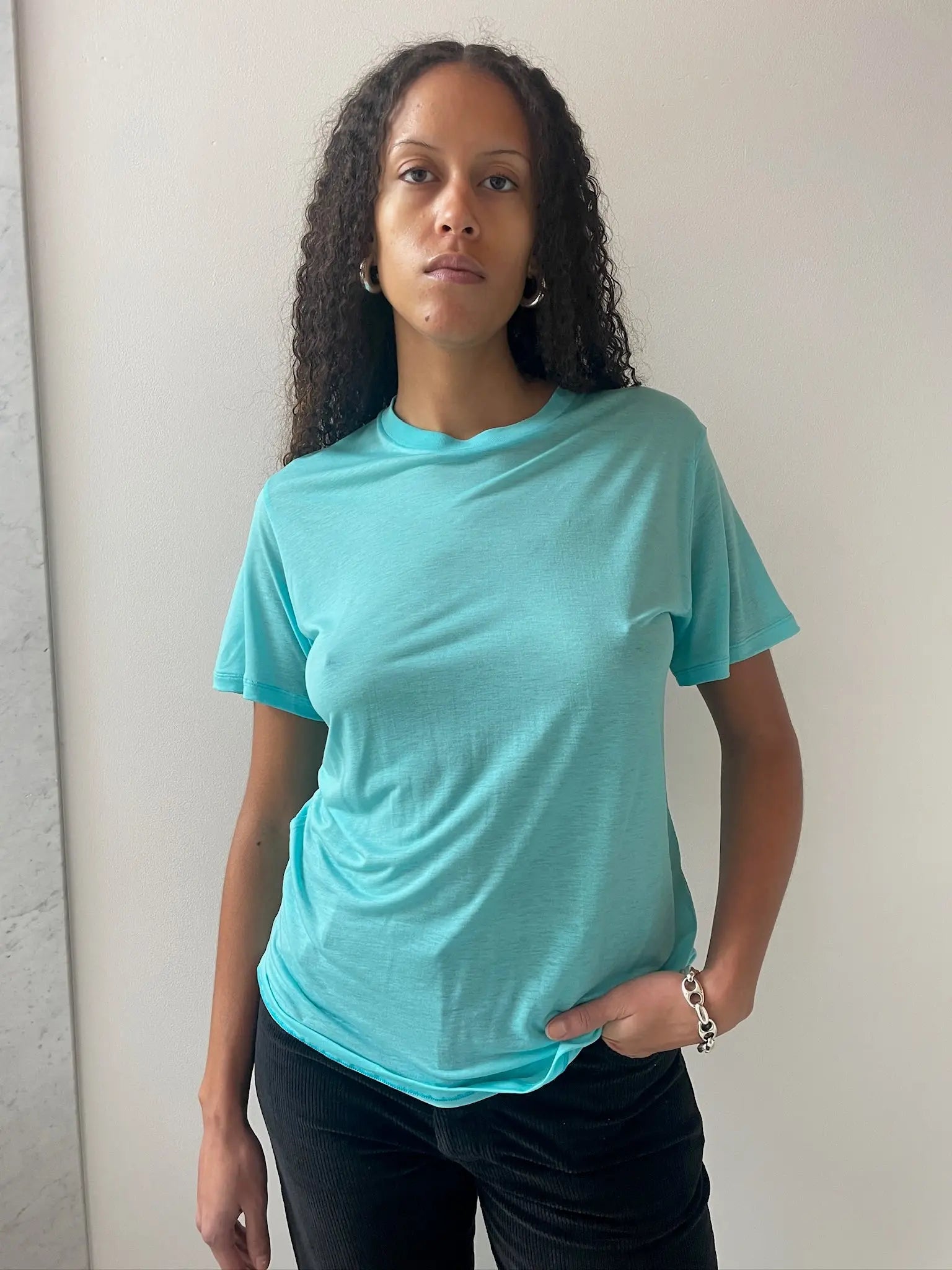 Tee Shirt, Charles Turquoise BASERANGE