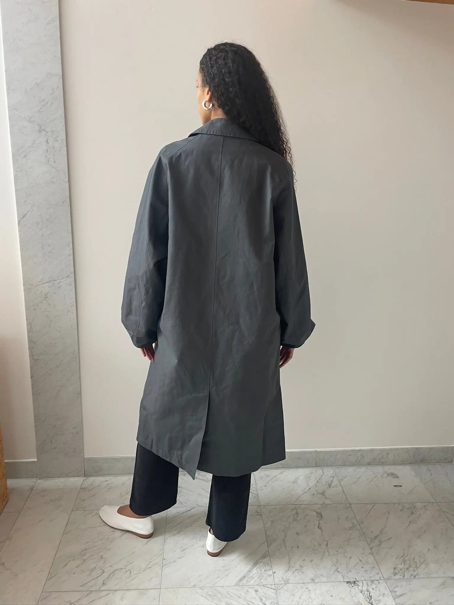 Even Long Coat, Charcoal BASERANGE