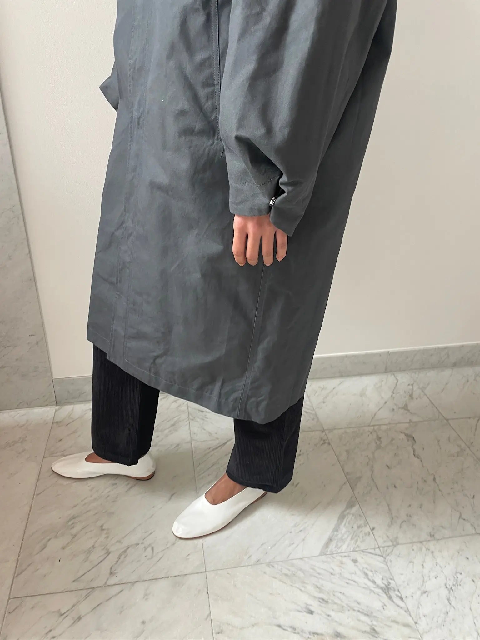 Even Long Coat, Charcoal BASERANGE