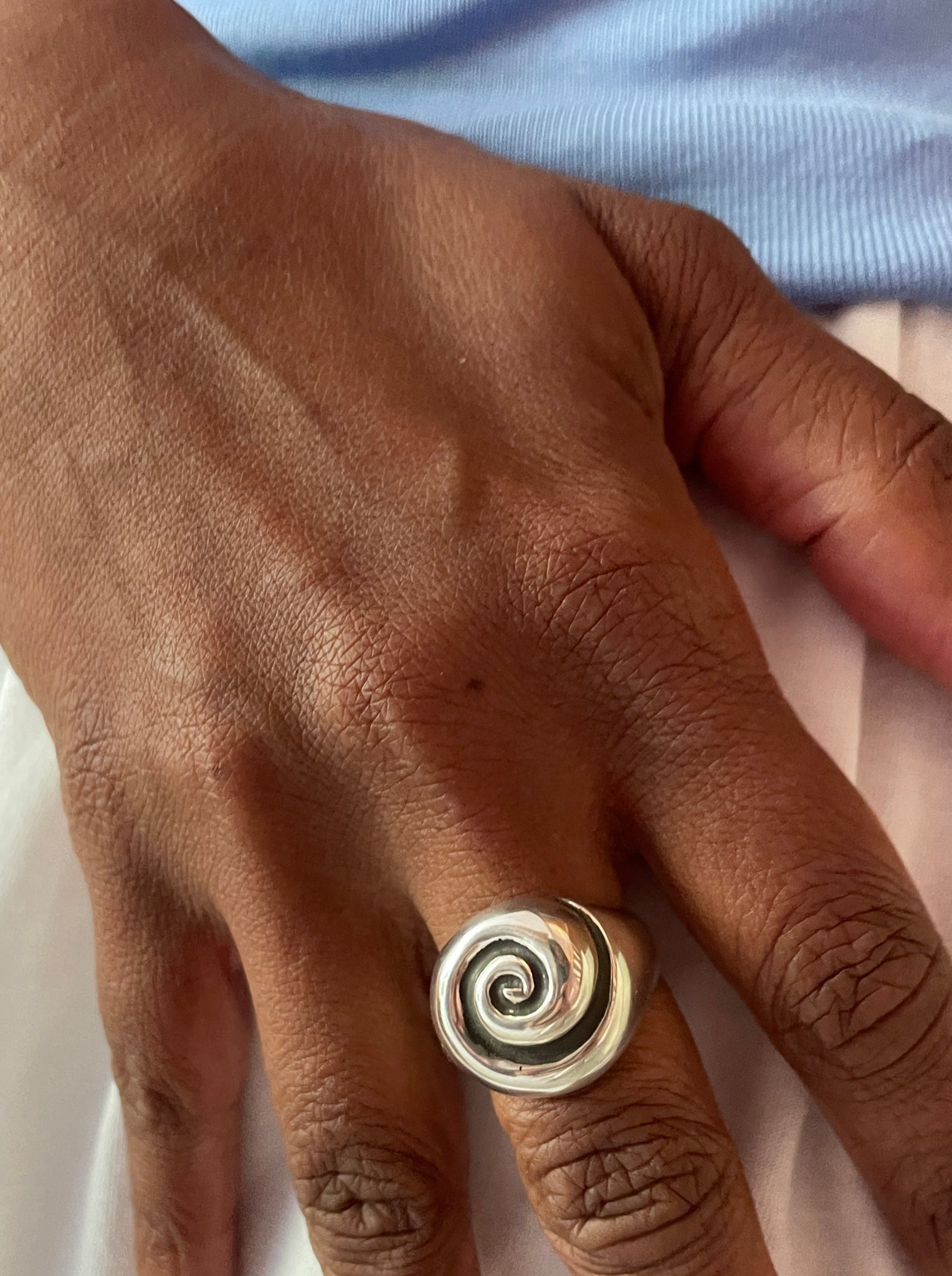 Nautilus Ring, Silver