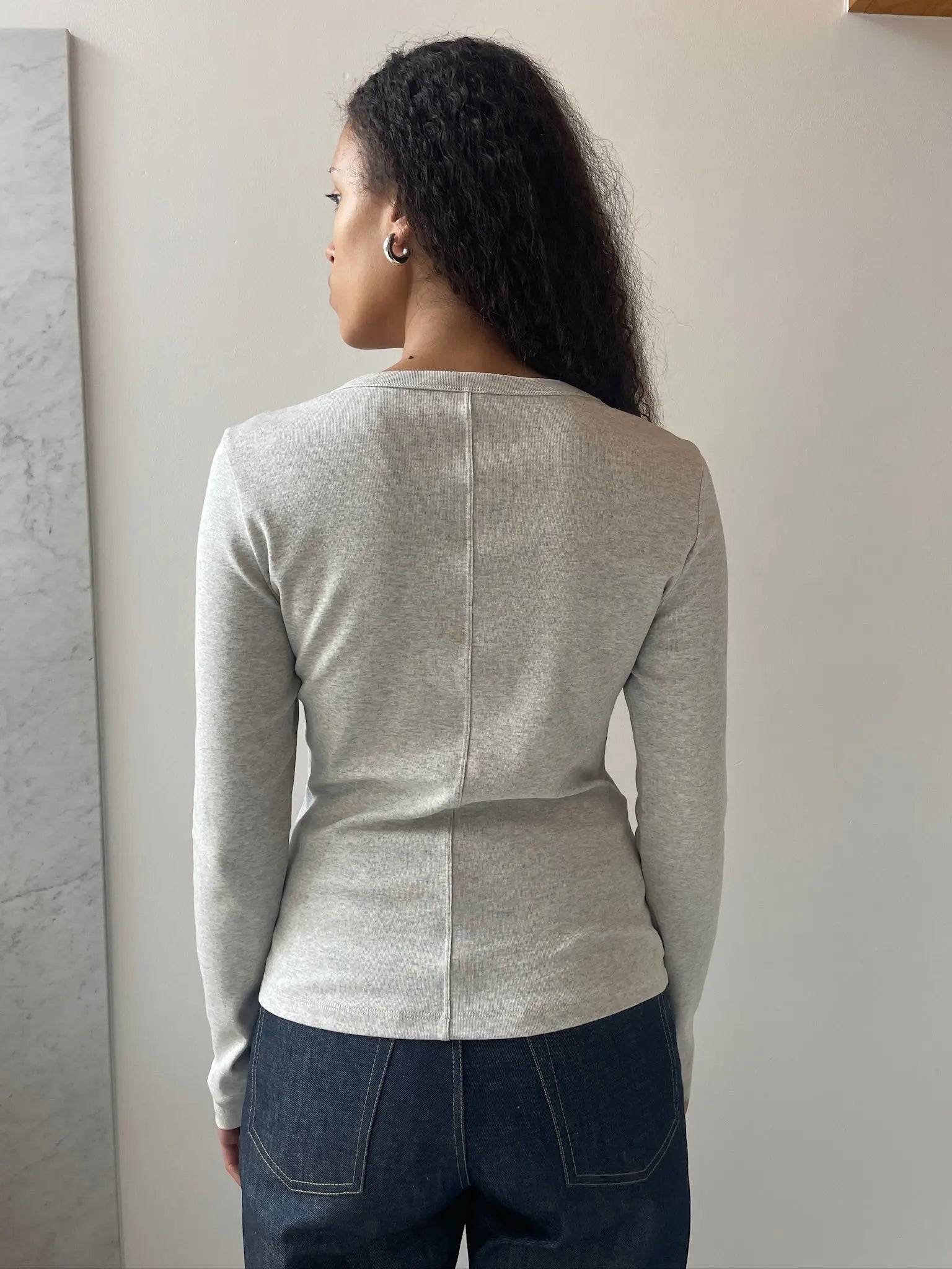 Jess Longsleeve, Heather Grey FLORE FLORE