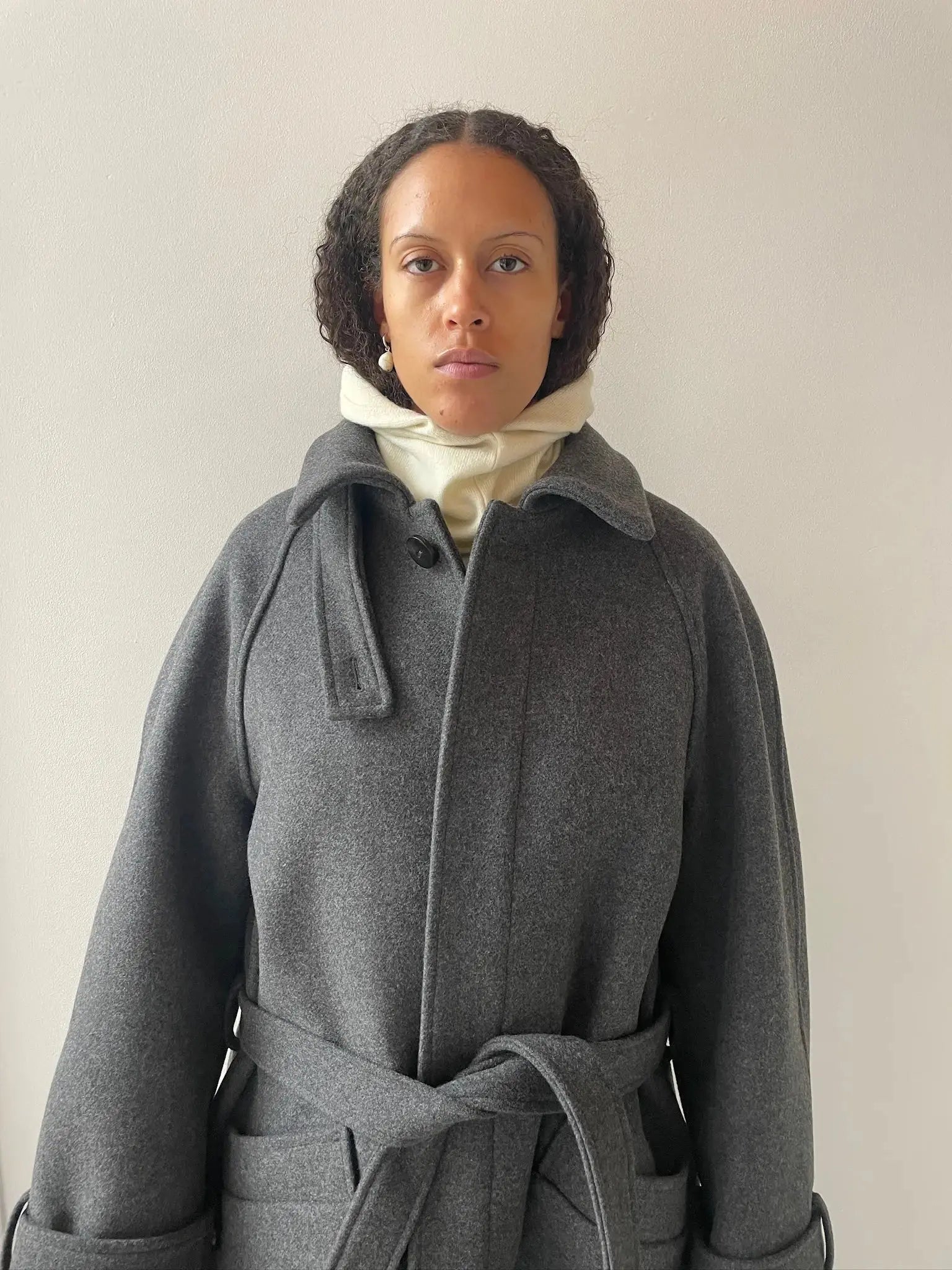 Oversized Coat, Dark Grey BAMBOU ROGER KWONG