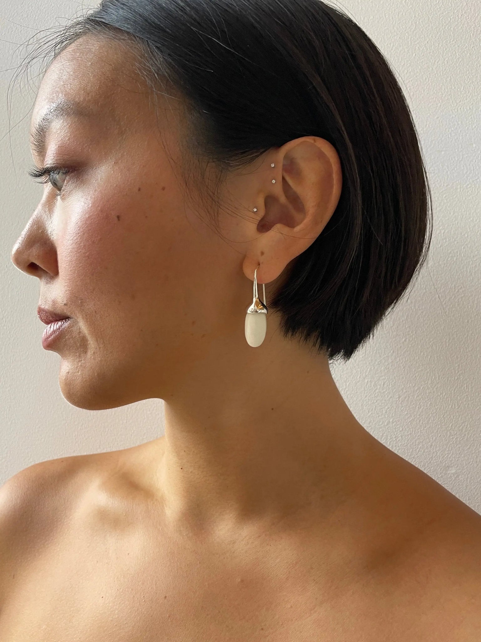 Dripping Stone Earrings, Vegetable Ivory SOPHIE BUHAI