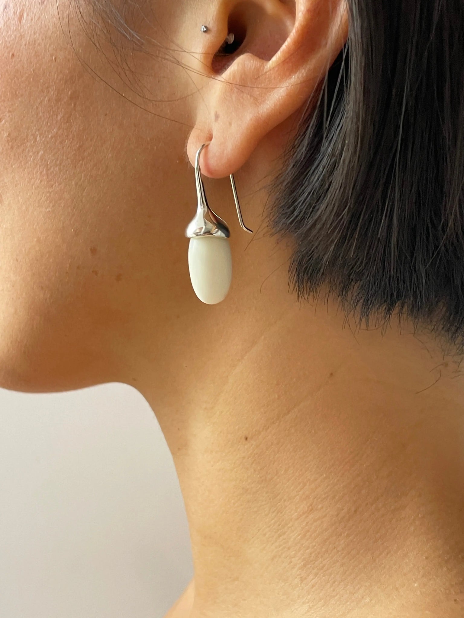 Dripping Stone Earrings, Vegetable Ivory SOPHIE BUHAI