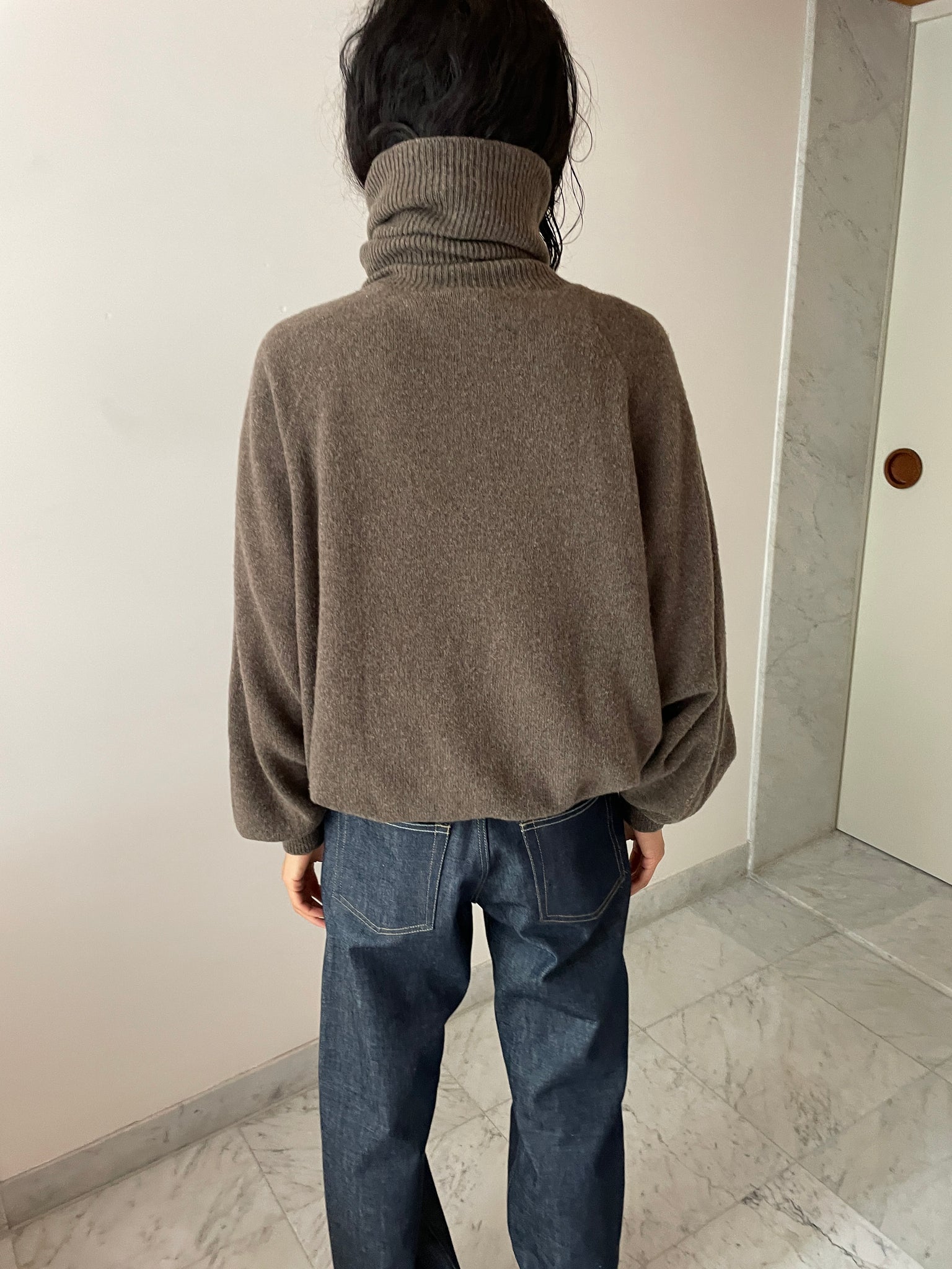 Soar Turtleneck, Teak Brown