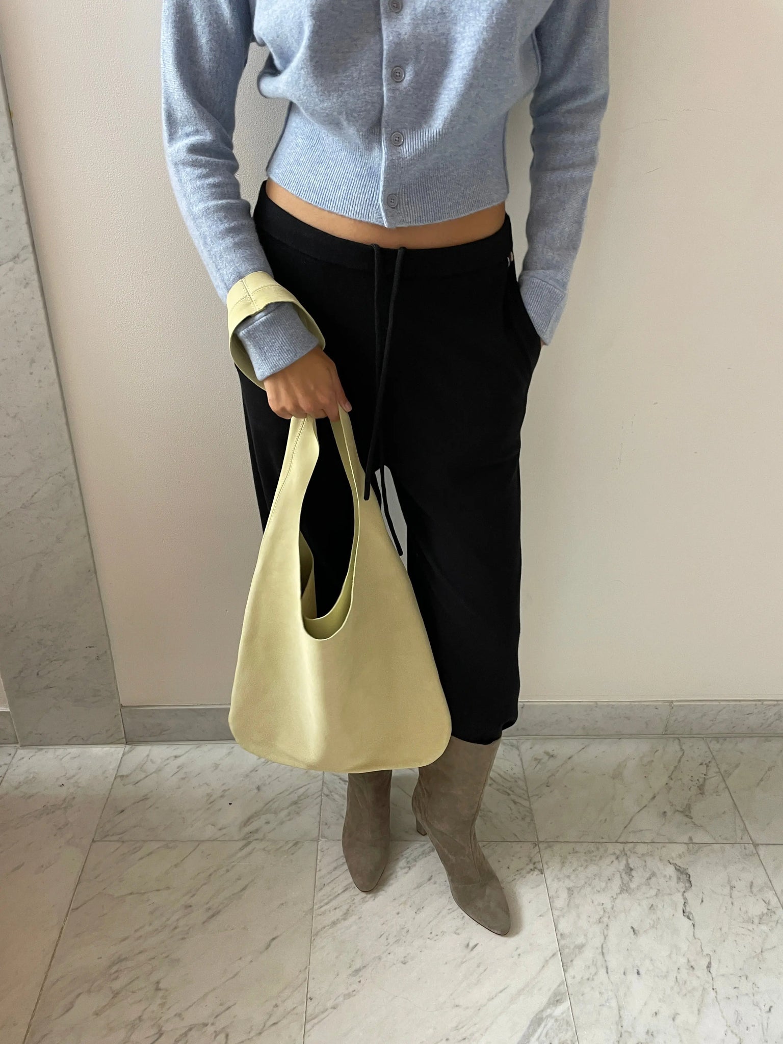 Suede Leather Tote, Soft PIEN STUDIOS