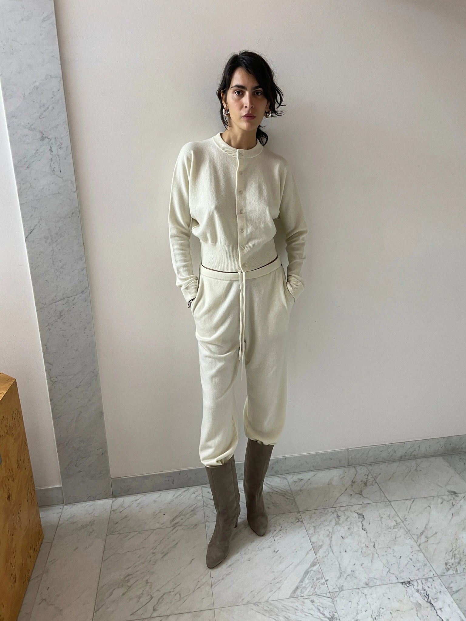 Blouson, Cream EXTREME CASHMERE