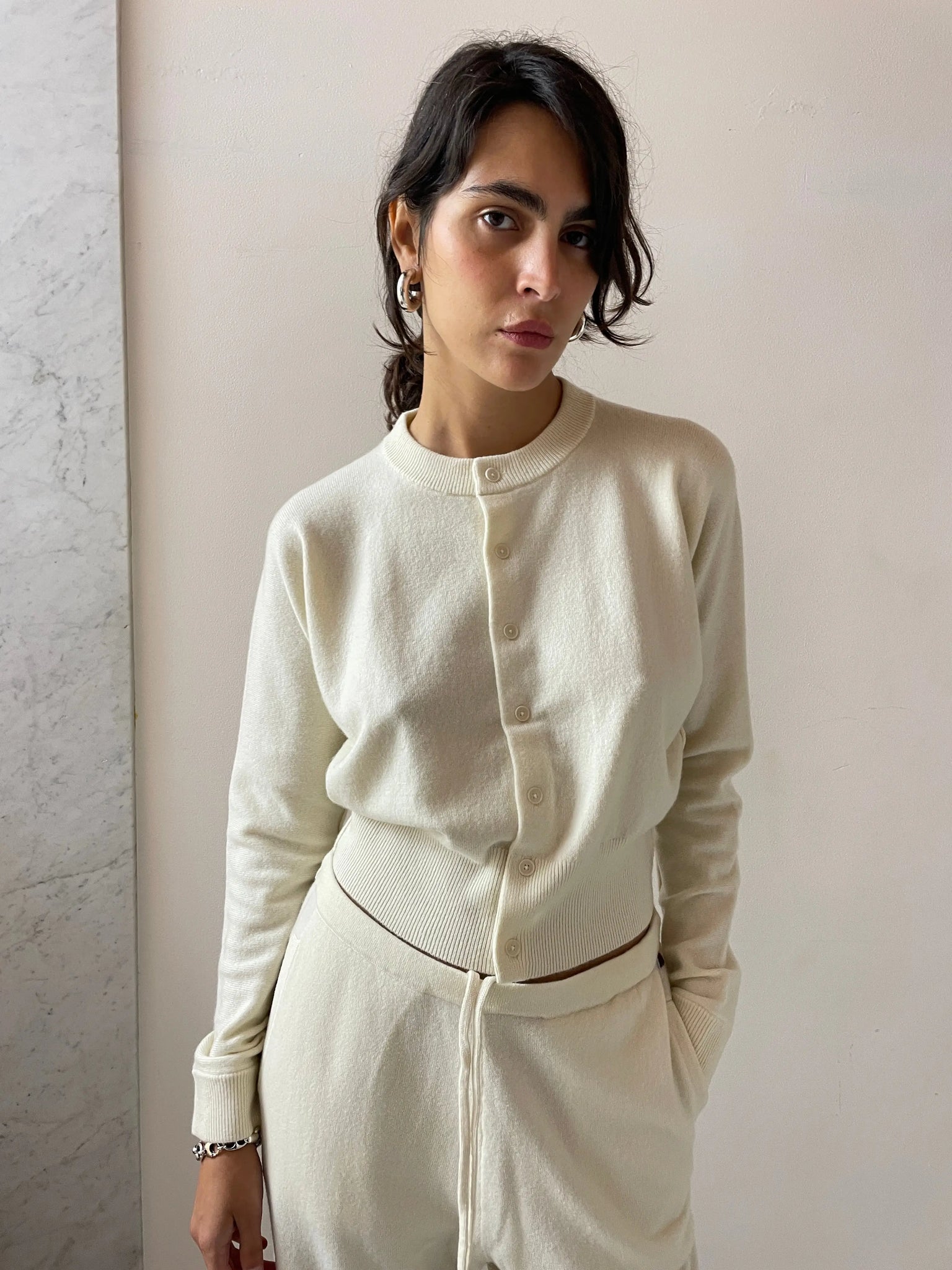 Blouson, Cream EXTREME CASHMERE