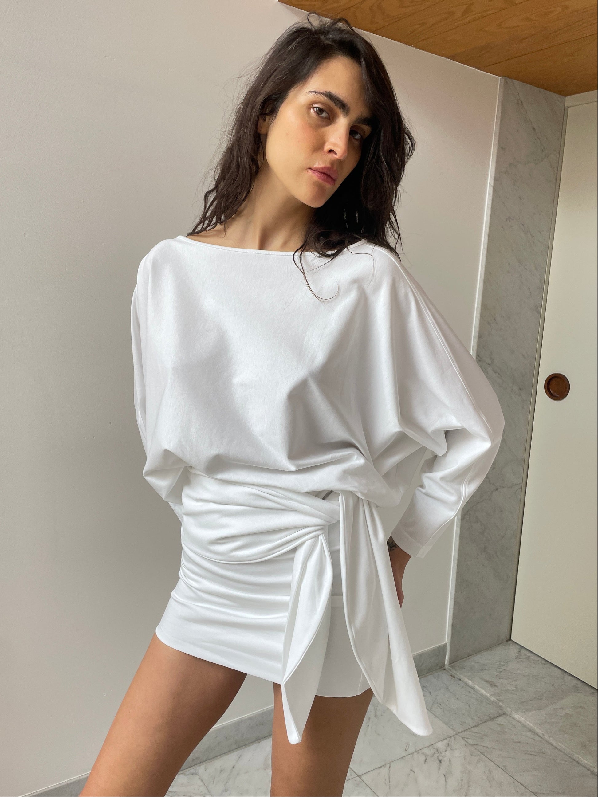 Helena Dress, White LAMIA LAGHA