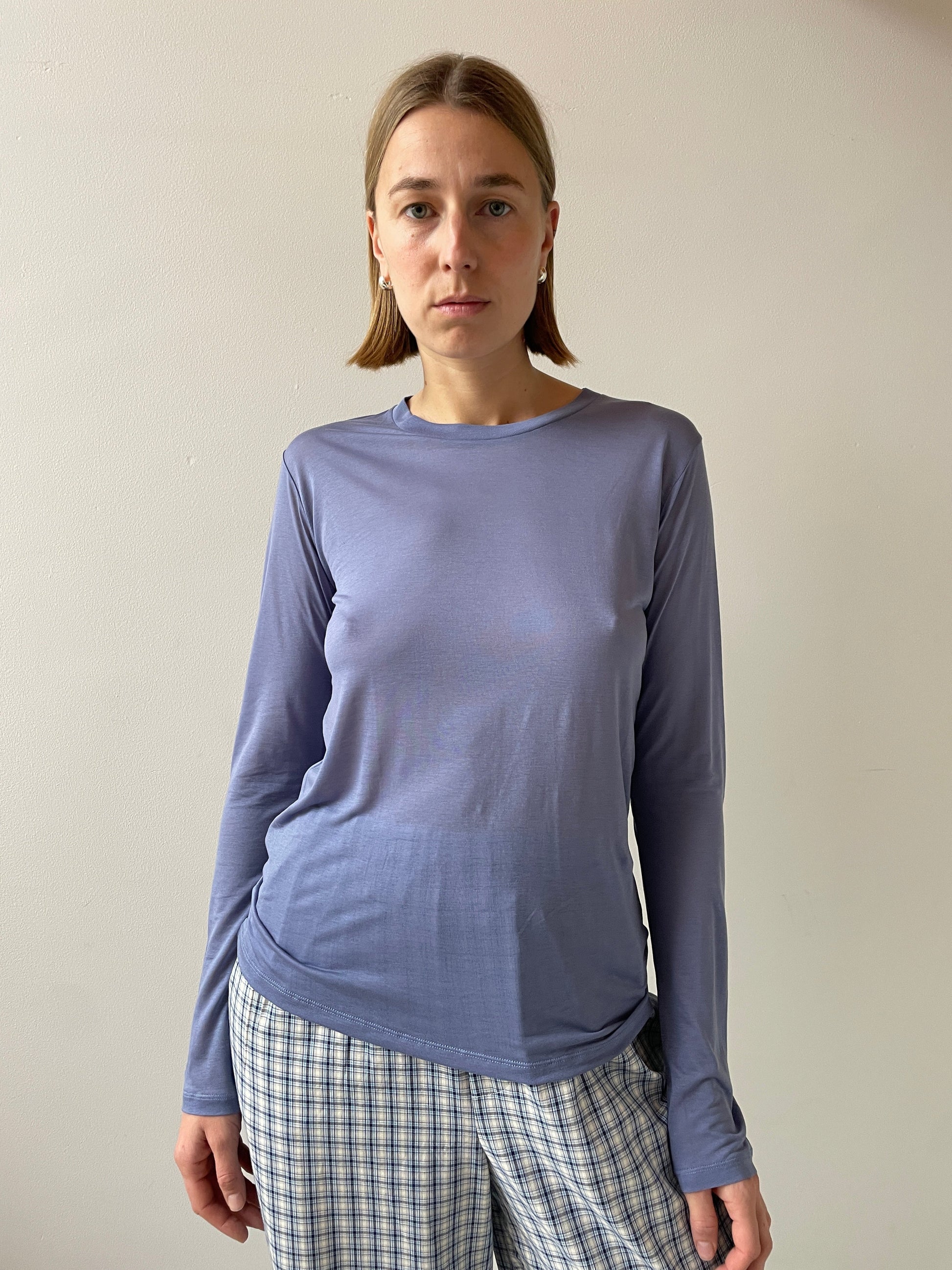 Long Sleeve Tee, Koel Blue BASERANGE