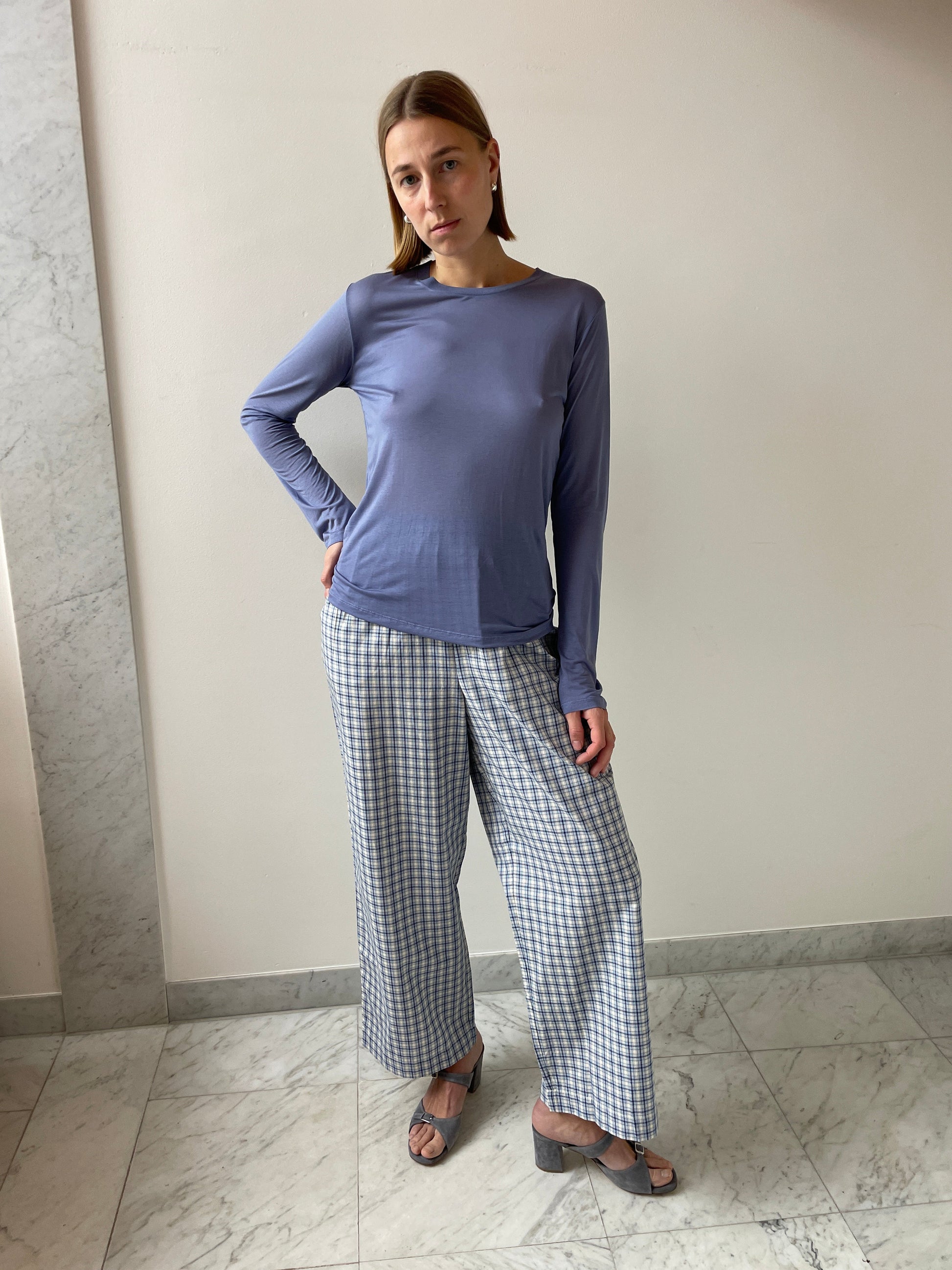 Long Sleeve Tee, Koel Blue BASERANGE