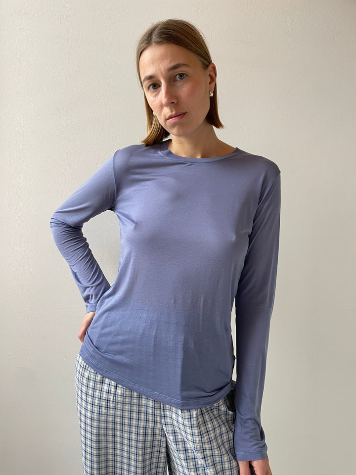 Long Sleeve Tee, Koel Blue BASERANGE