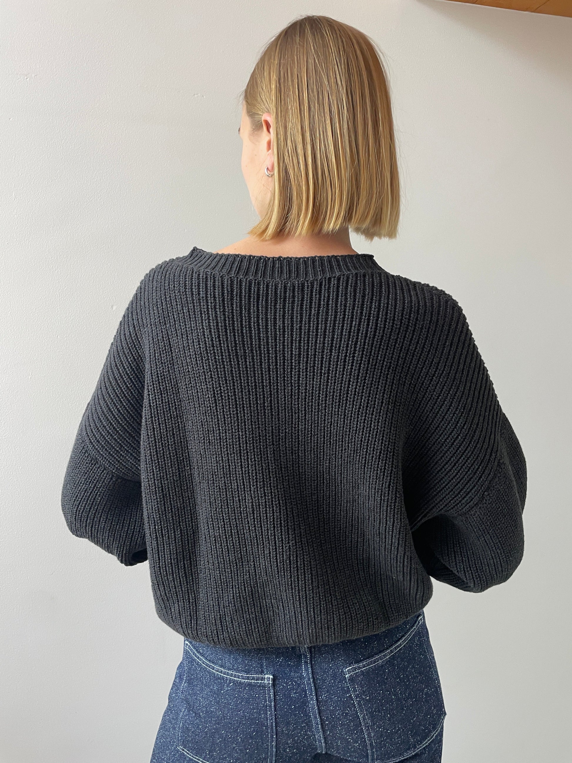Mea Sweater, Black Melange BASERANGE