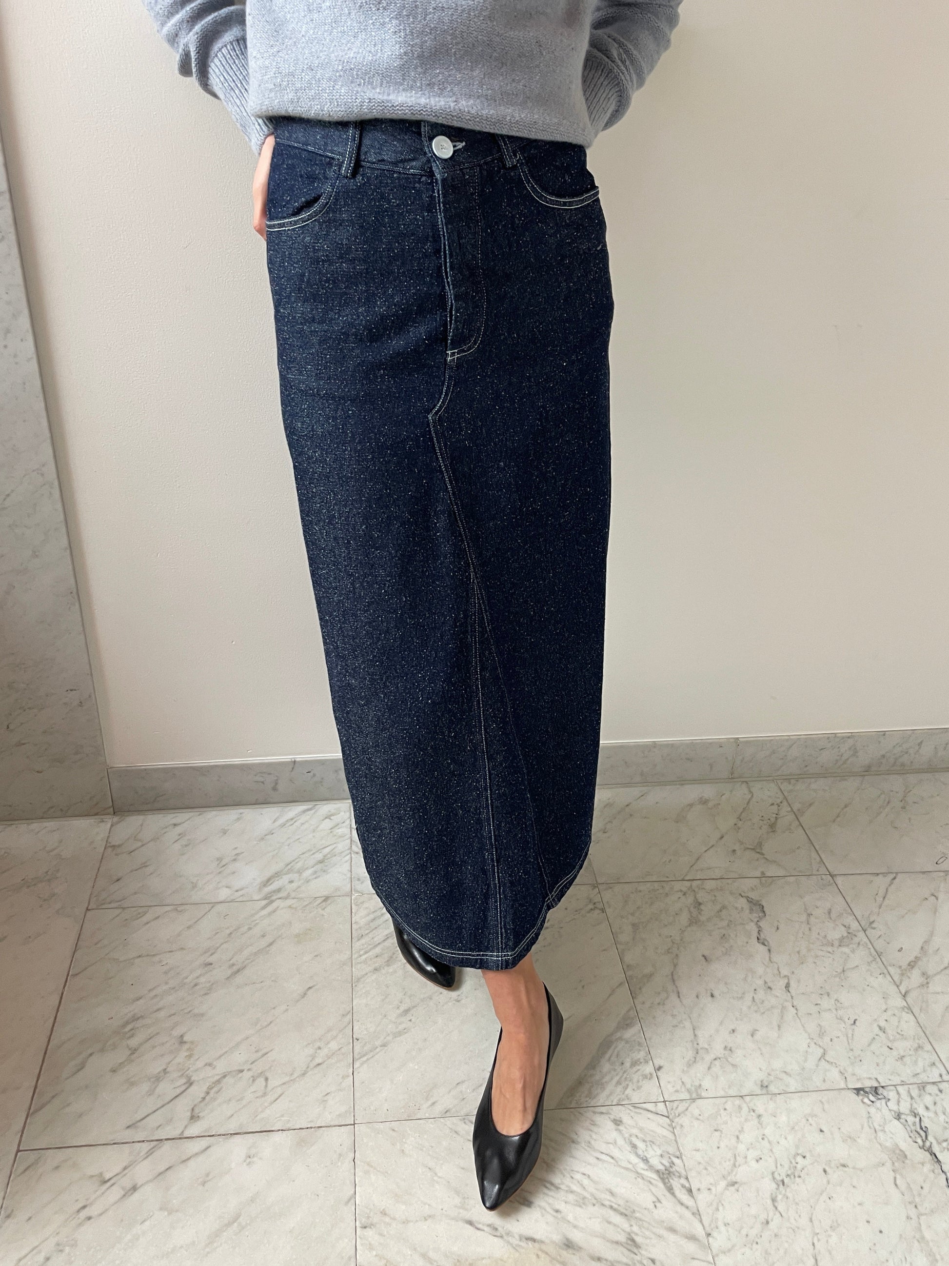 Tajo Skirt, Indigo Blue Wash BASERANGE